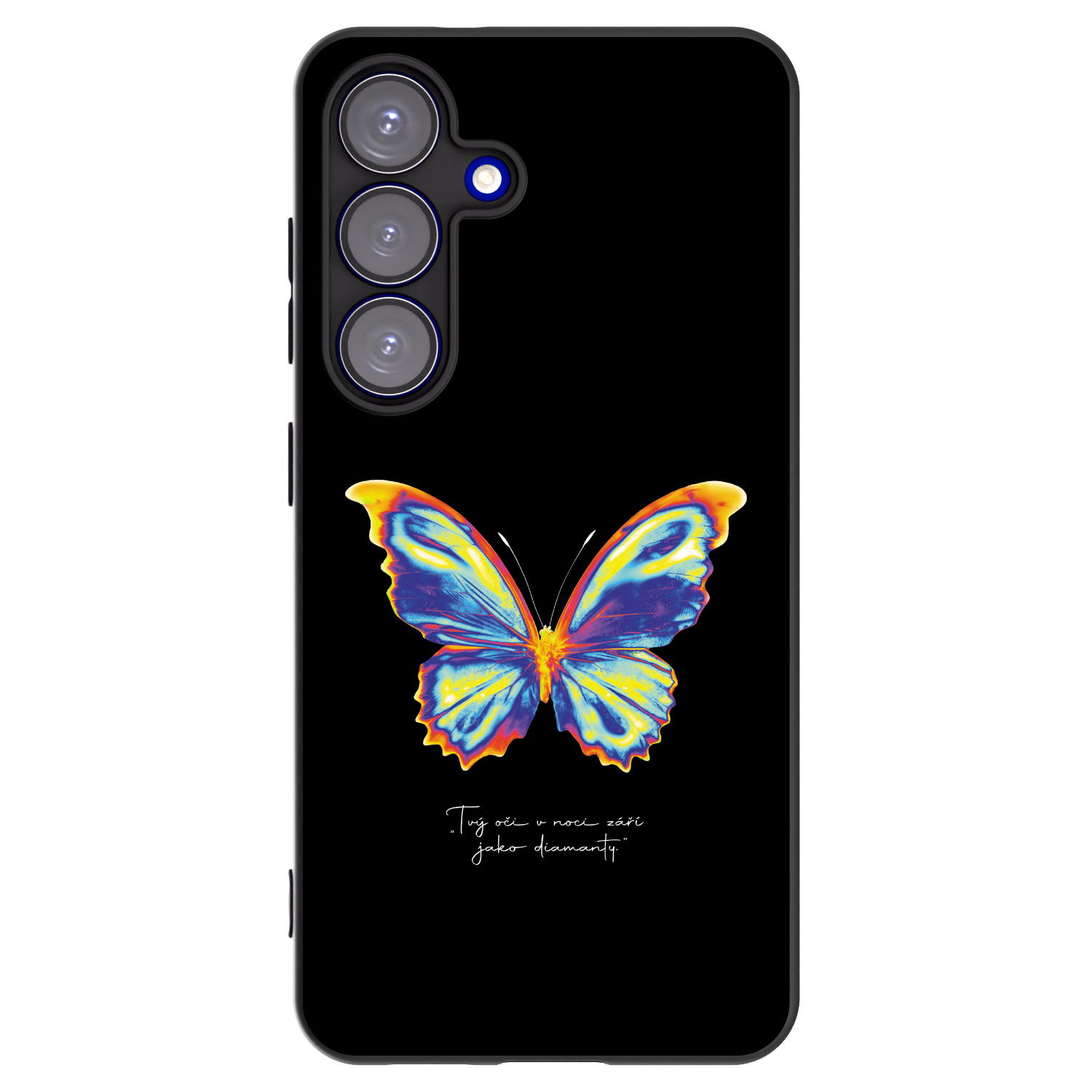 Picasee silikonski črni ovitek za Samsung Galaxy S25 5G - Diamanty Black