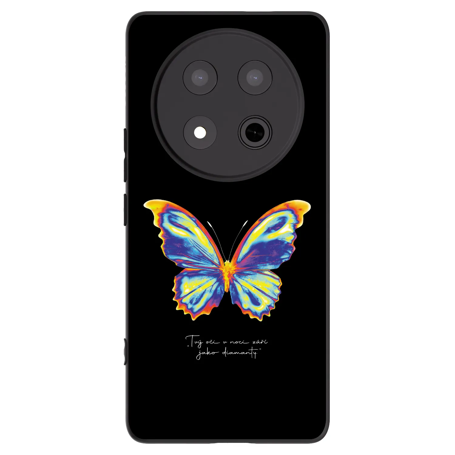 Picasee silikonski črni ovitek za Honor Magic7 Lite 5G - Diamanty Black