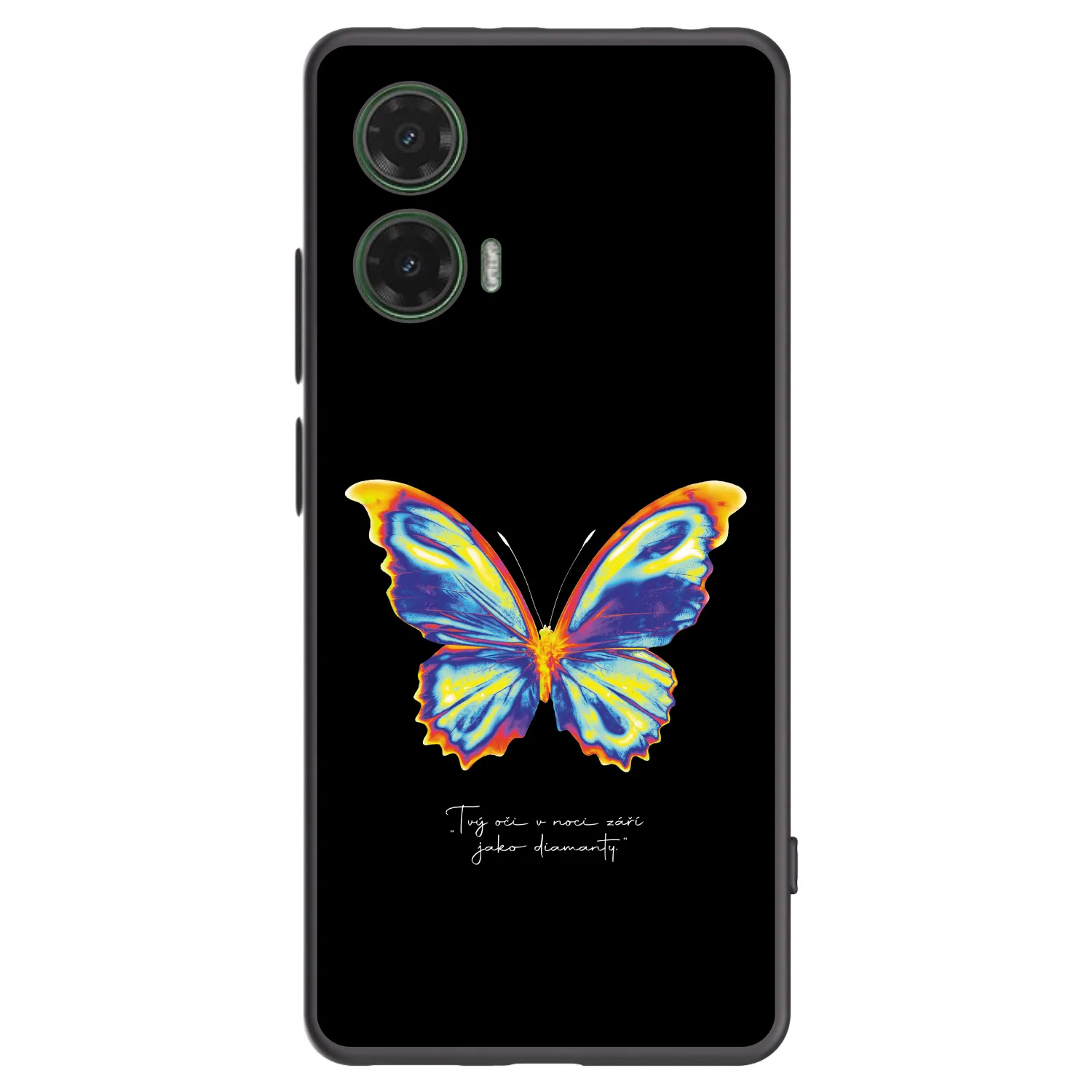 Picasee silikonski črni ovitek za Motorola Moto G35 5G - Diamanty Black