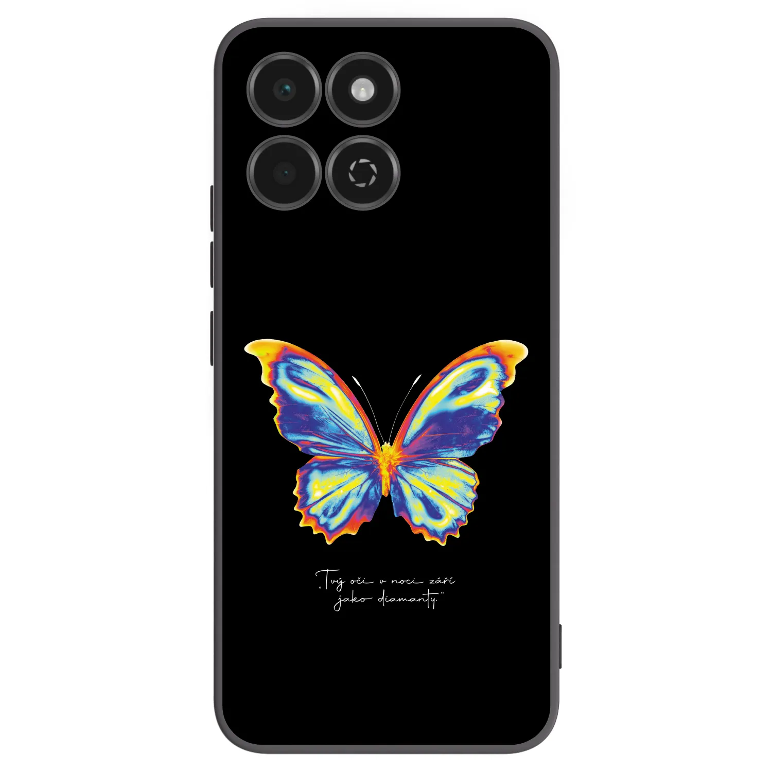 Picasee silikonski črni ovitek za Honor 200 Smart 5G - Diamanty Black