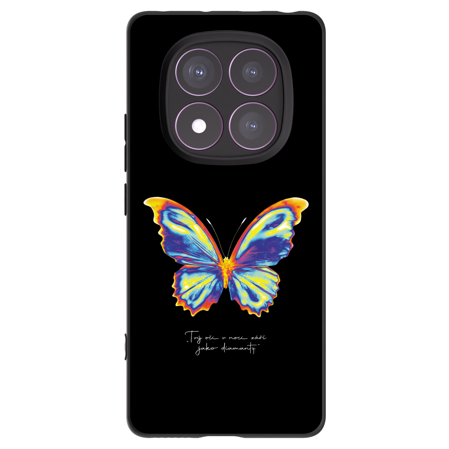 Picasee silikonski črni ovitek za Xiaomi Redmi Note 14 Pro 4G - Diamanty Black