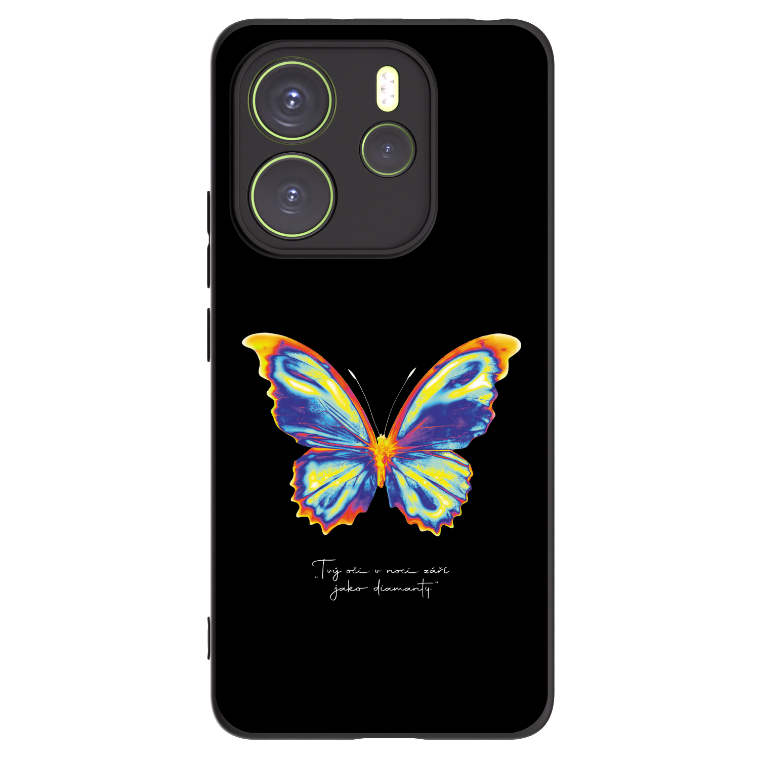 Picasee silikonski črni ovitek za Xiaomi Redmi Note 14 4G - Diamanty Black