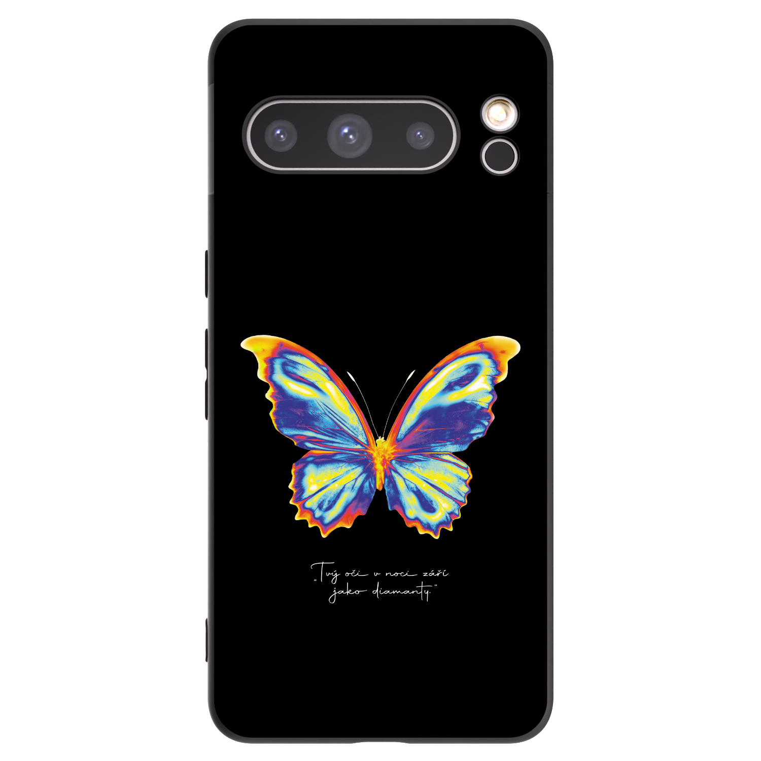 Picasee silikonski črni ovitek za Google Pixel 8 Pro - Diamanty Black