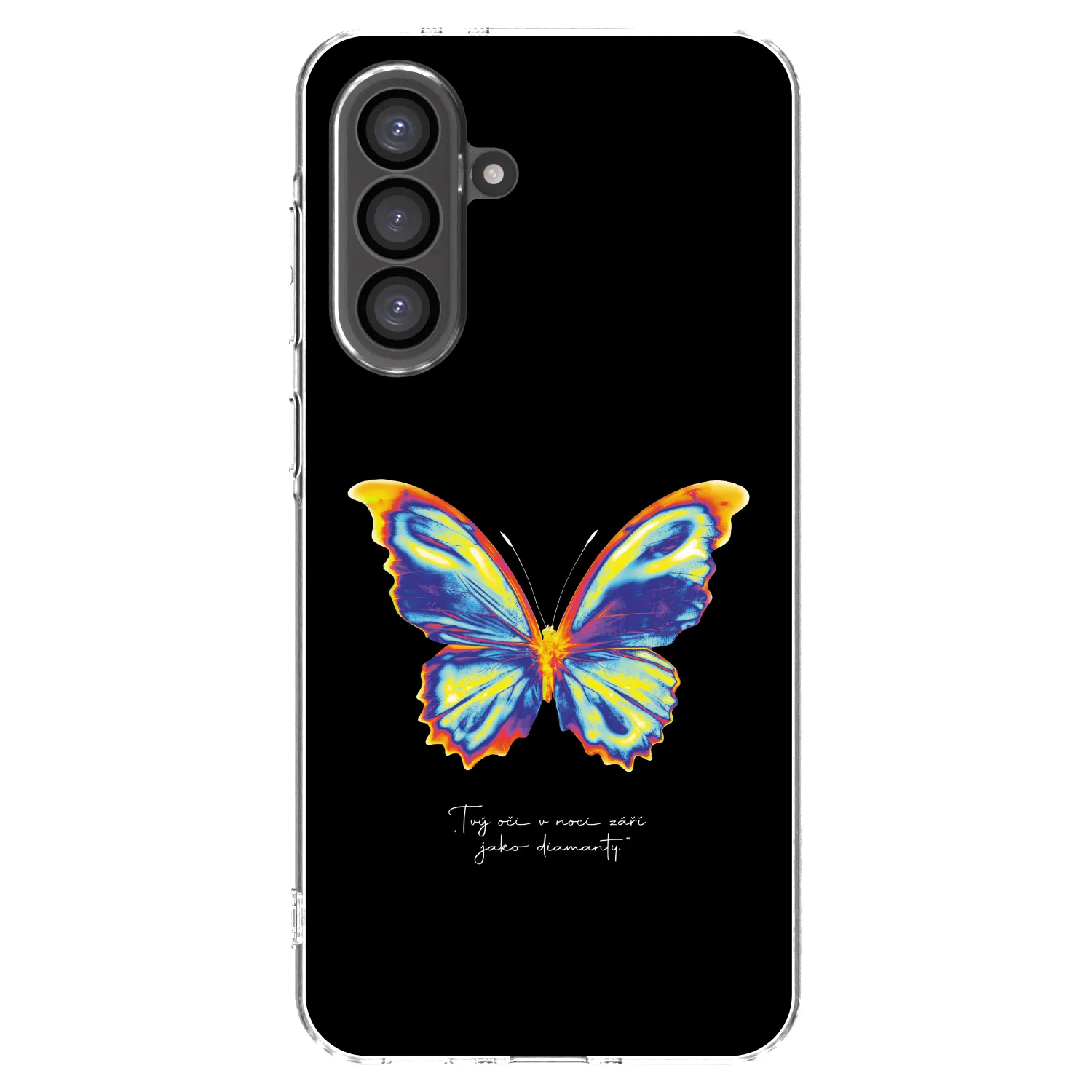 Picasee silikonski prozorni ovitek za Samsung Galaxy A56 5G A566B - Diamanty Black