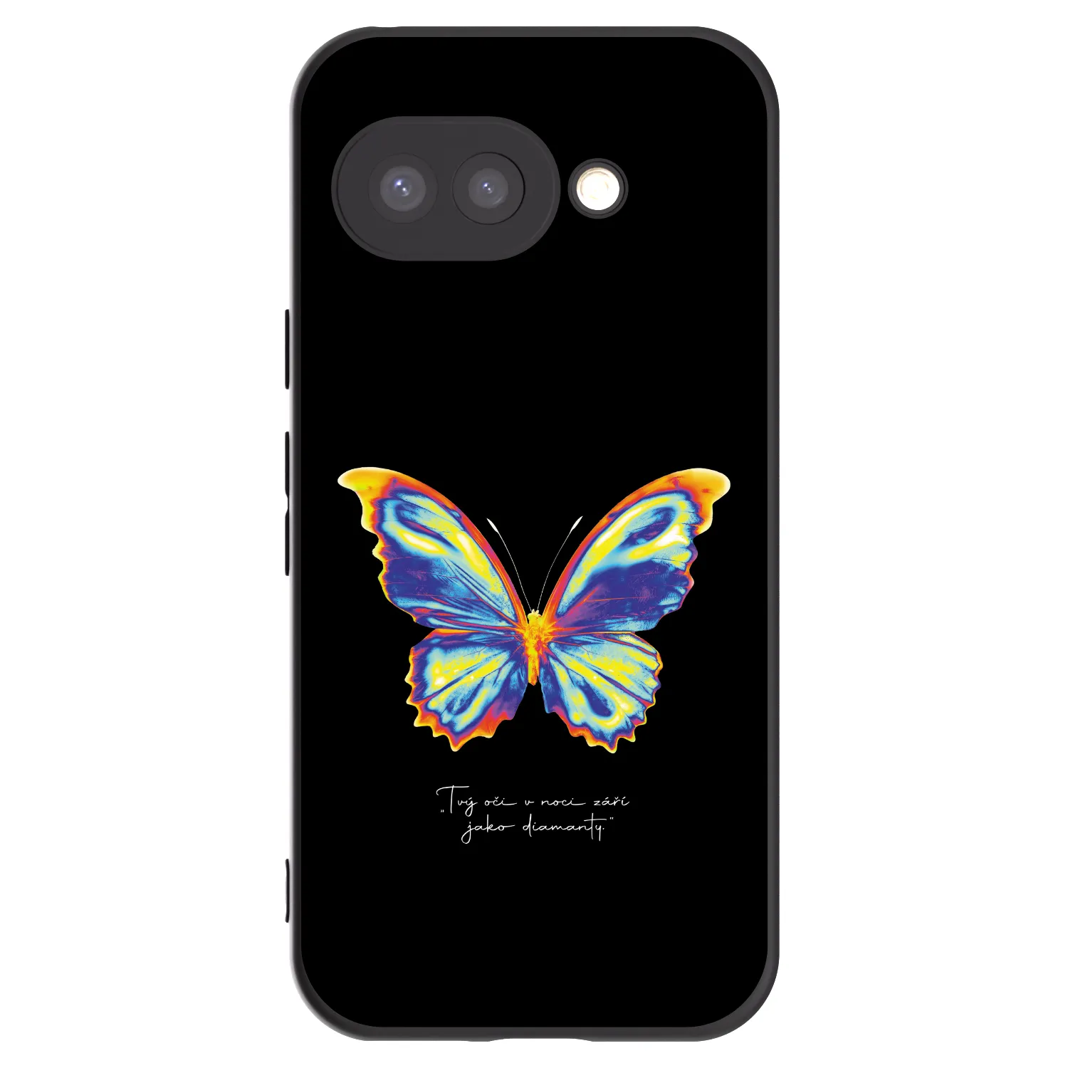 Picasee silikonski črni ovitek za Google Pixel 9a - Diamanty Black