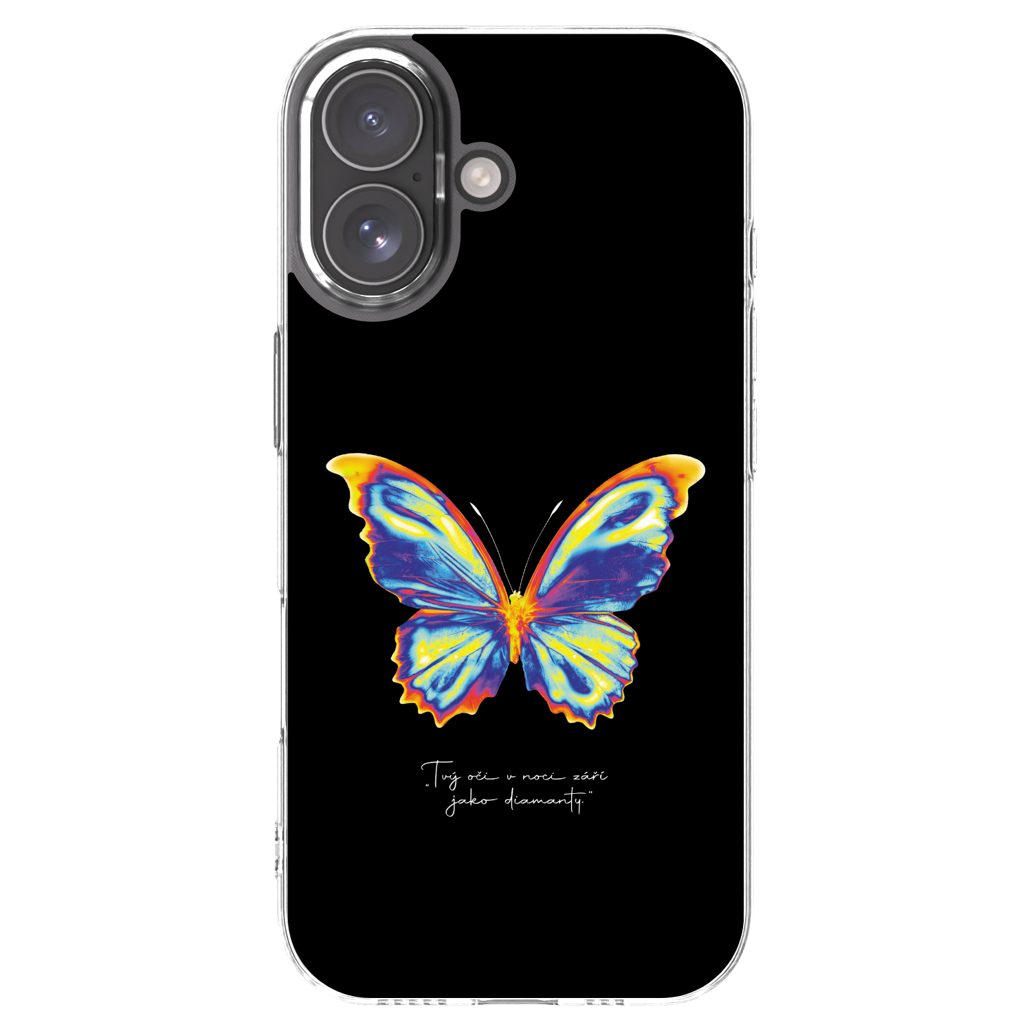 Picasee silikonski prozorni ovitek za Apple iPhone 17 - Diamanty Black