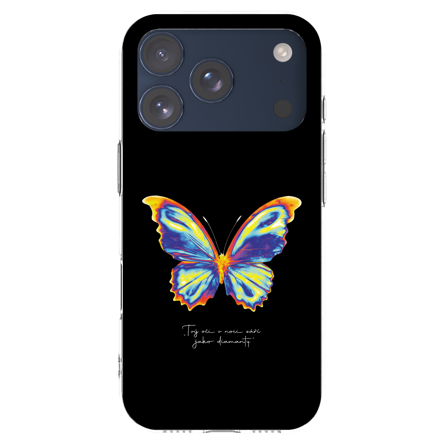 Picasee silikonski prozorni ovitek za Apple iPhone 17 Pro - Diamanty Black