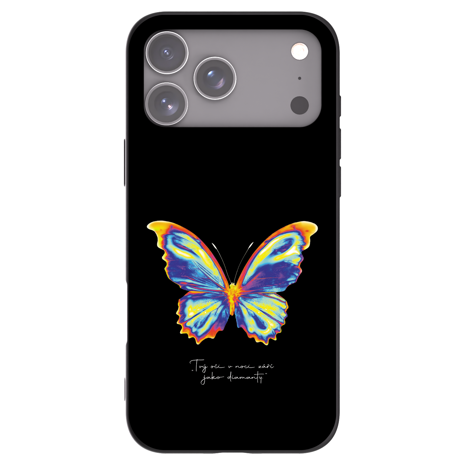 Picasee silikonski črni ovitek za Apple iPhone 17 Pro Max - Diamanty Black