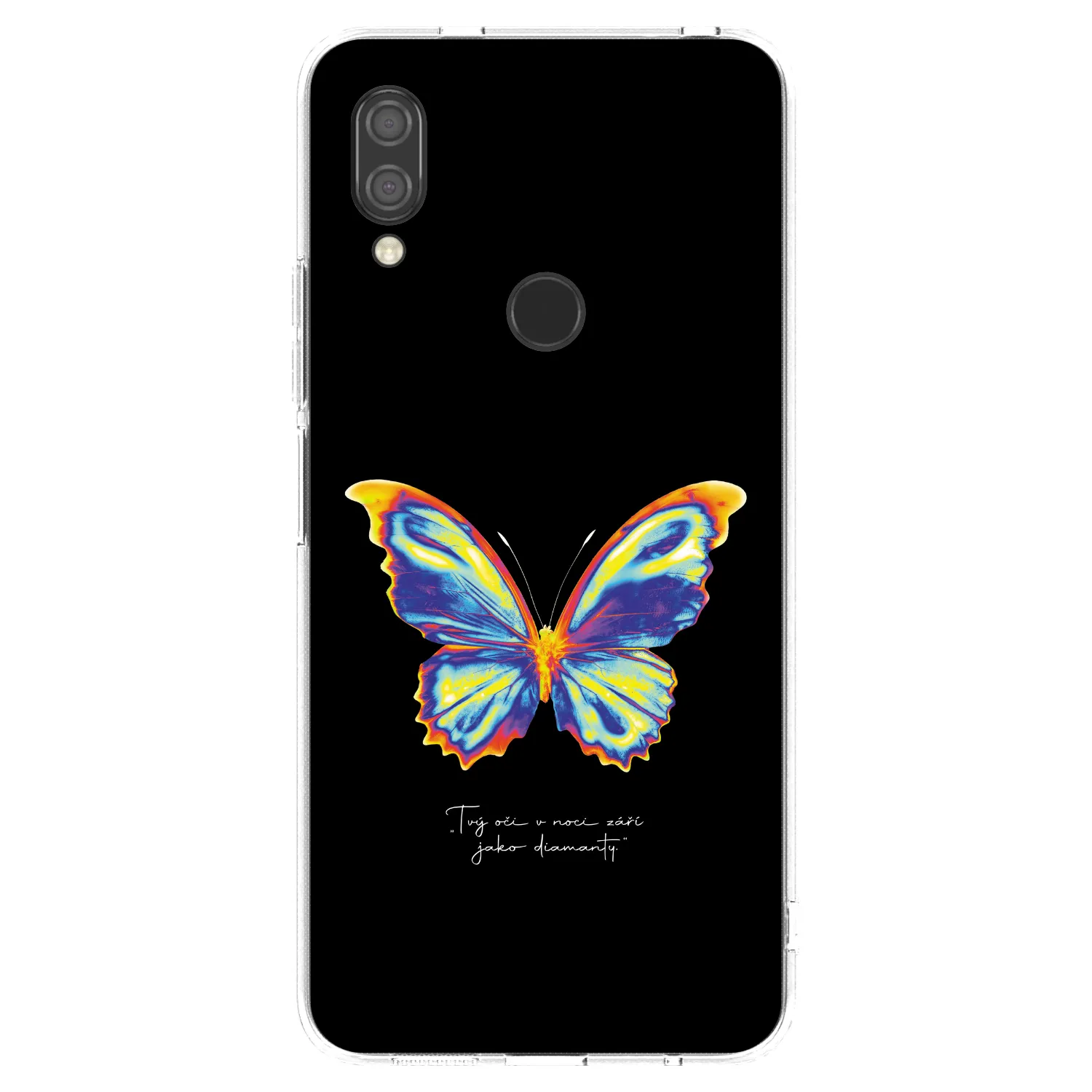 Picasee silikonski prozorni ovitek za Xiaomi Redmi 7 - Diamanty Black