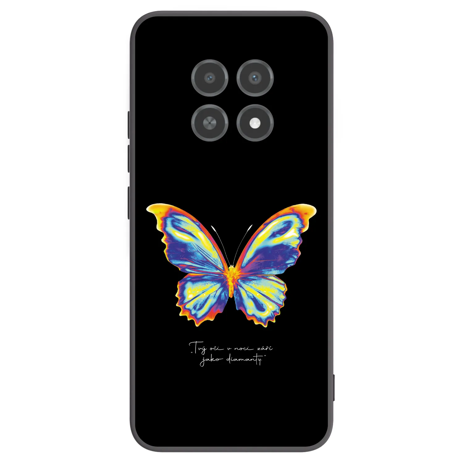 Picasee silikonski črni ovitek za Realme 12X - Diamanty Black