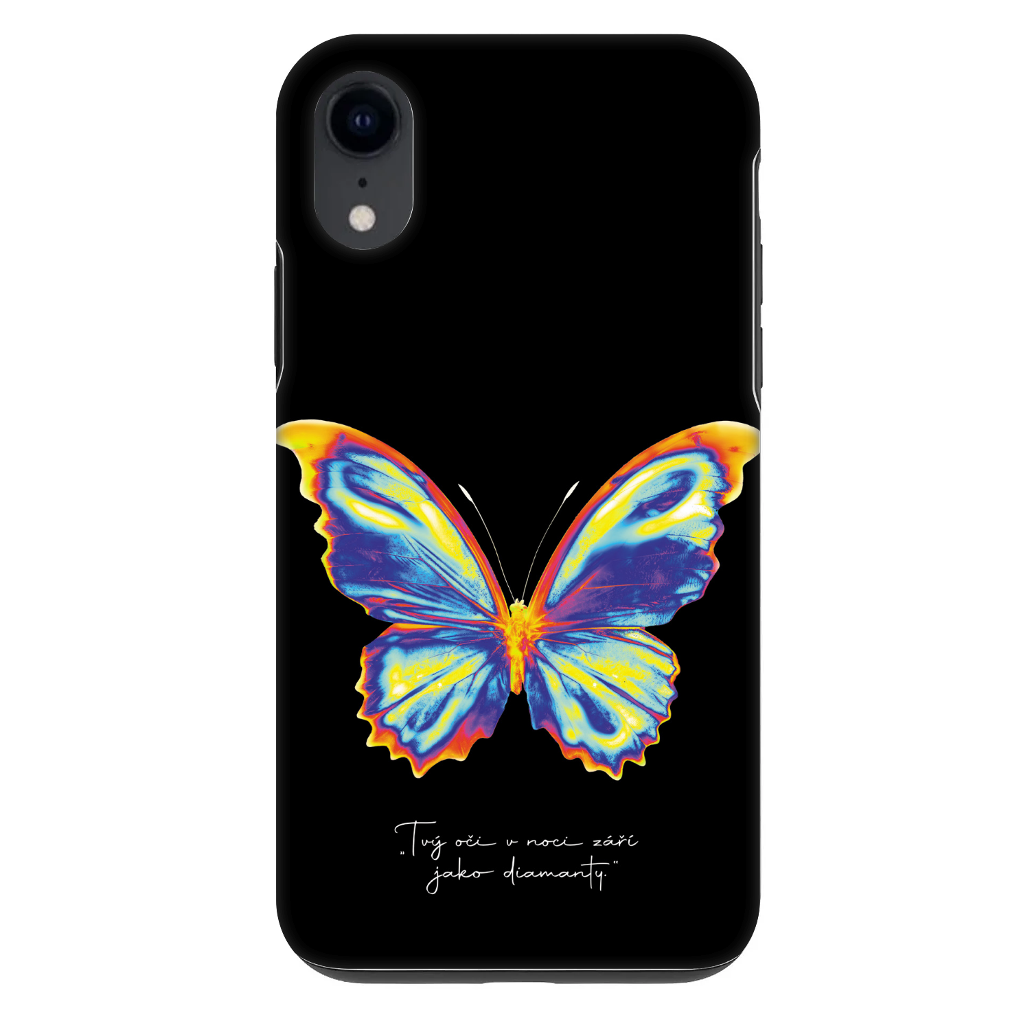 Picasee Fashion Case za Apple iPhone XR - Diamanty Black
