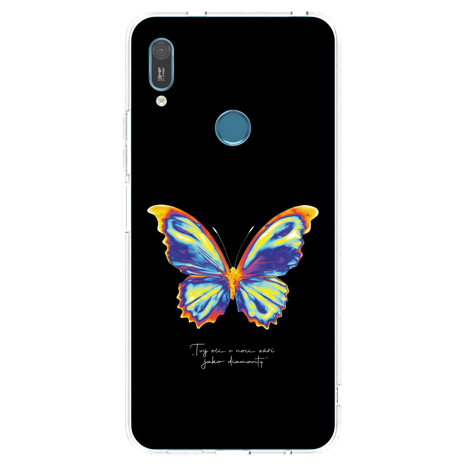 Picasee silikonski prozorni ovitek za Huawei Y6 2019 - Diamanty Black