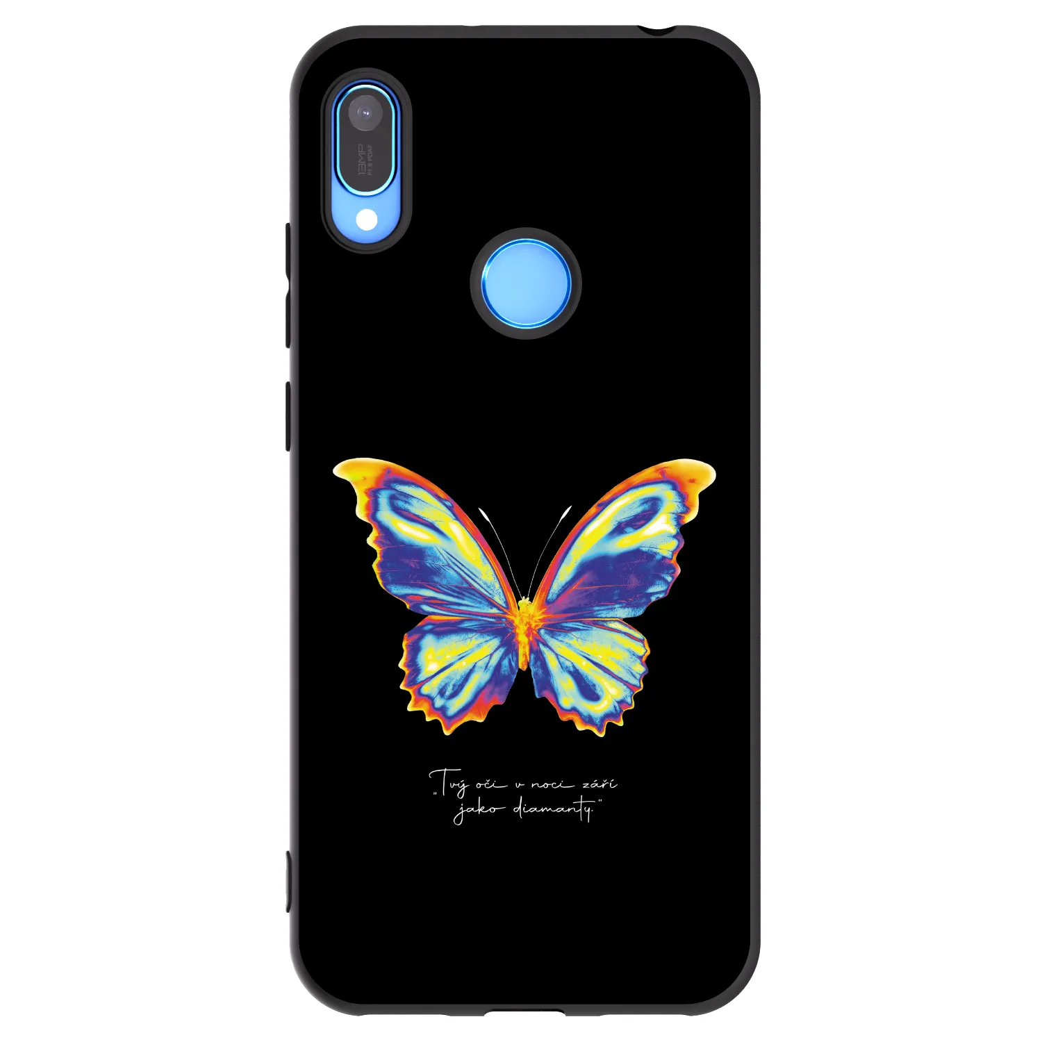 Picasee silikonski črni ovitek za Huawei Y6 2019 - Diamanty Black