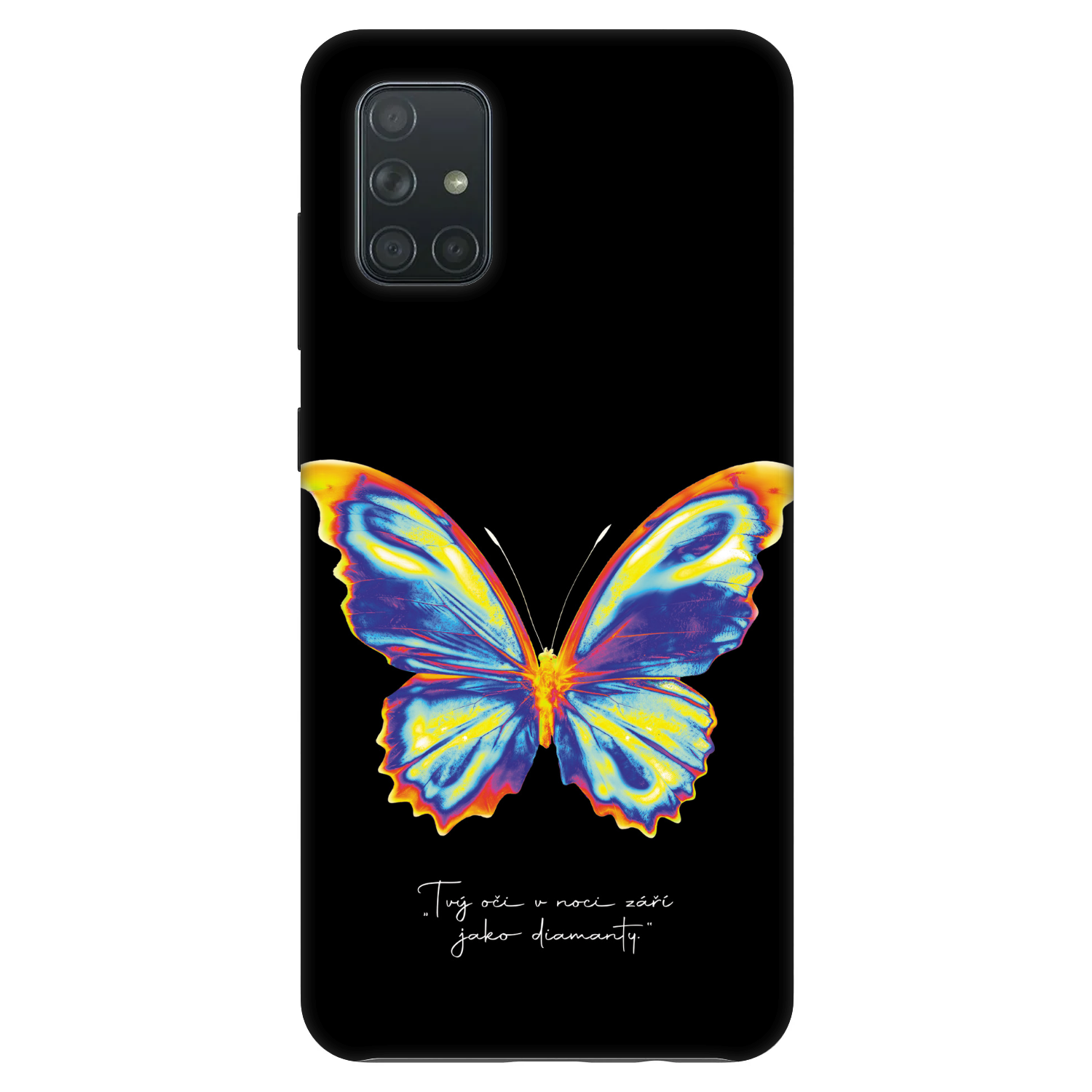 Picasee Fashion Case za Samsung Galaxy A71 A715F - Diamanty Black