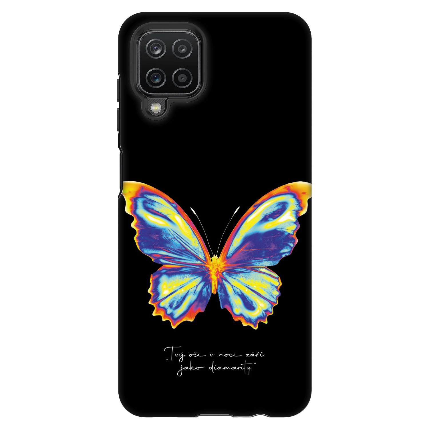 Picasee Fashion Case za Samsung Galaxy A12 A125F - Diamanty Black