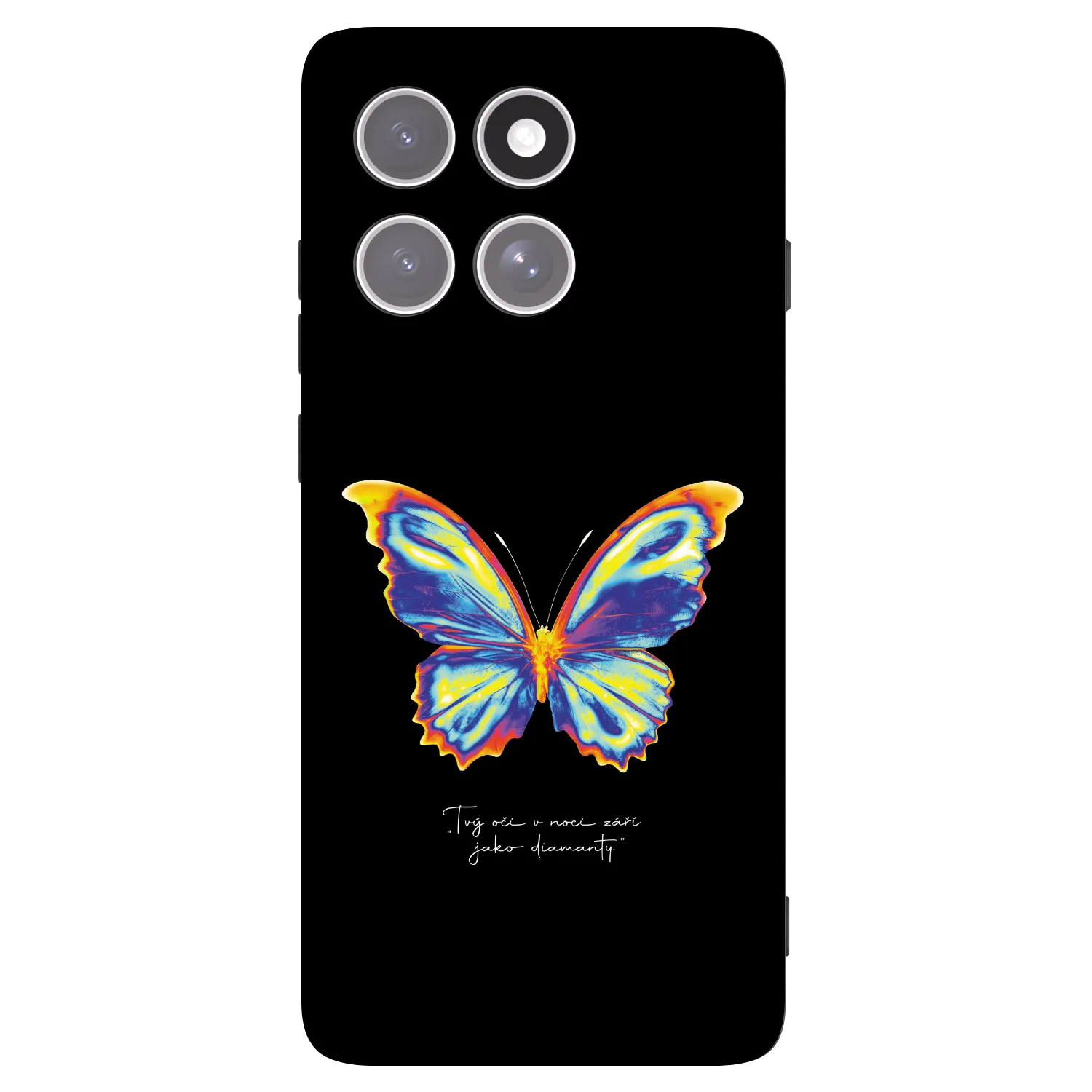 Picasee silikonski črni ovitek za Motorola Edge 60 Pro - Diamanty Black