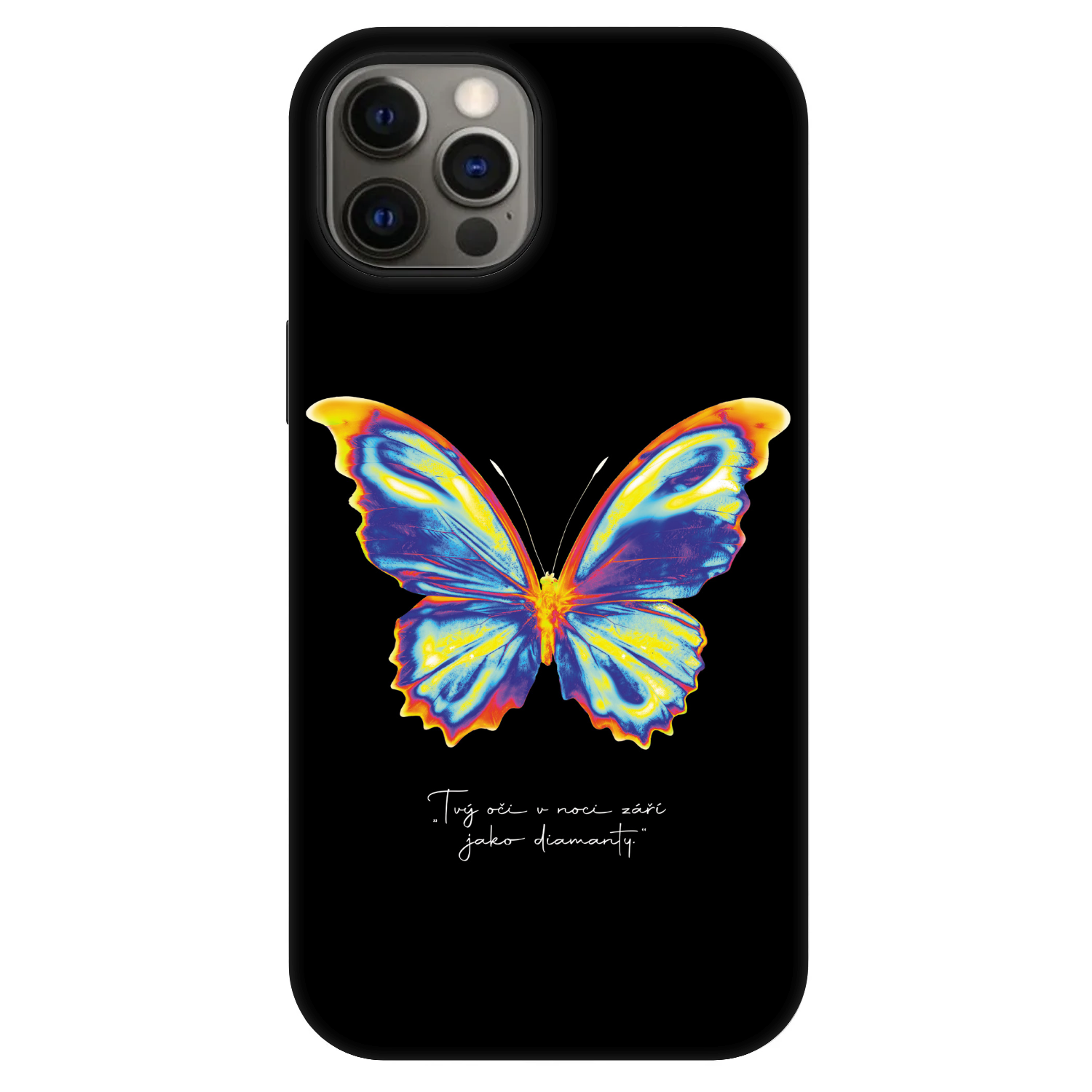 Picasee Fashion Case MagSafe za Apple iPhone 12 - Diamanty Black
