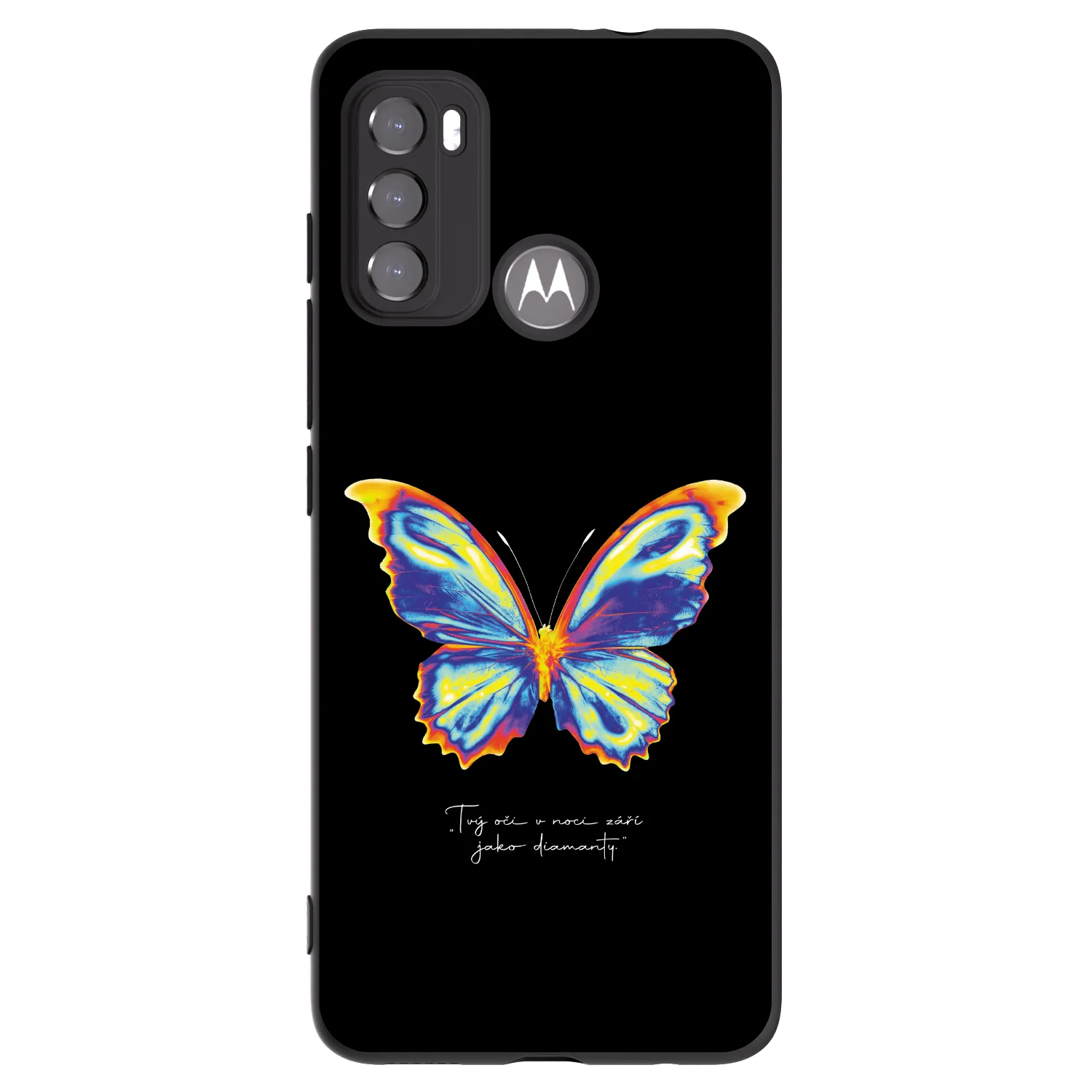 Picasee silikonski črni ovitek za Motorola Edge 60 5G - Diamanty Black