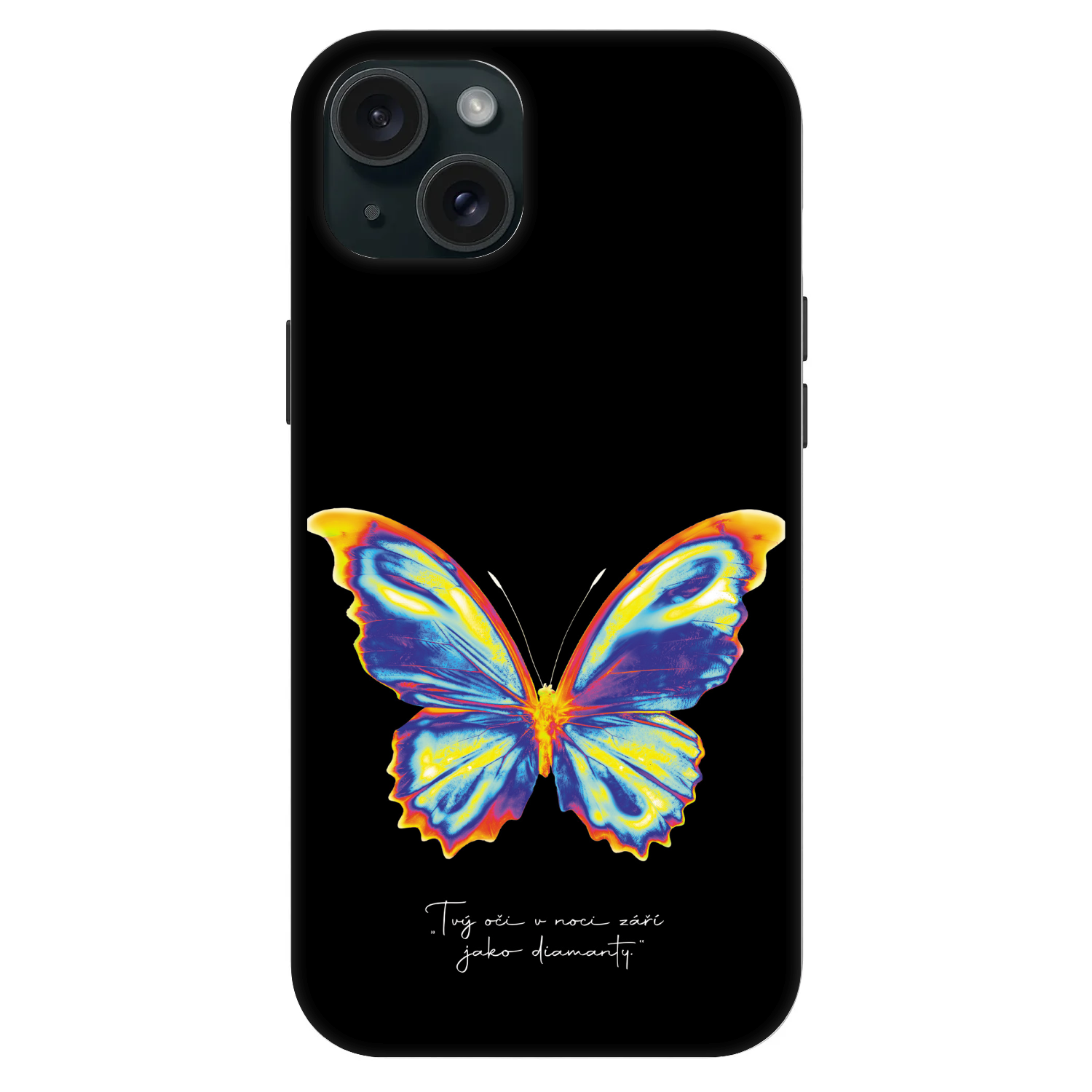Picasee Fashion Case MagSafe za Apple iPhone 15 Plus - Diamanty Black