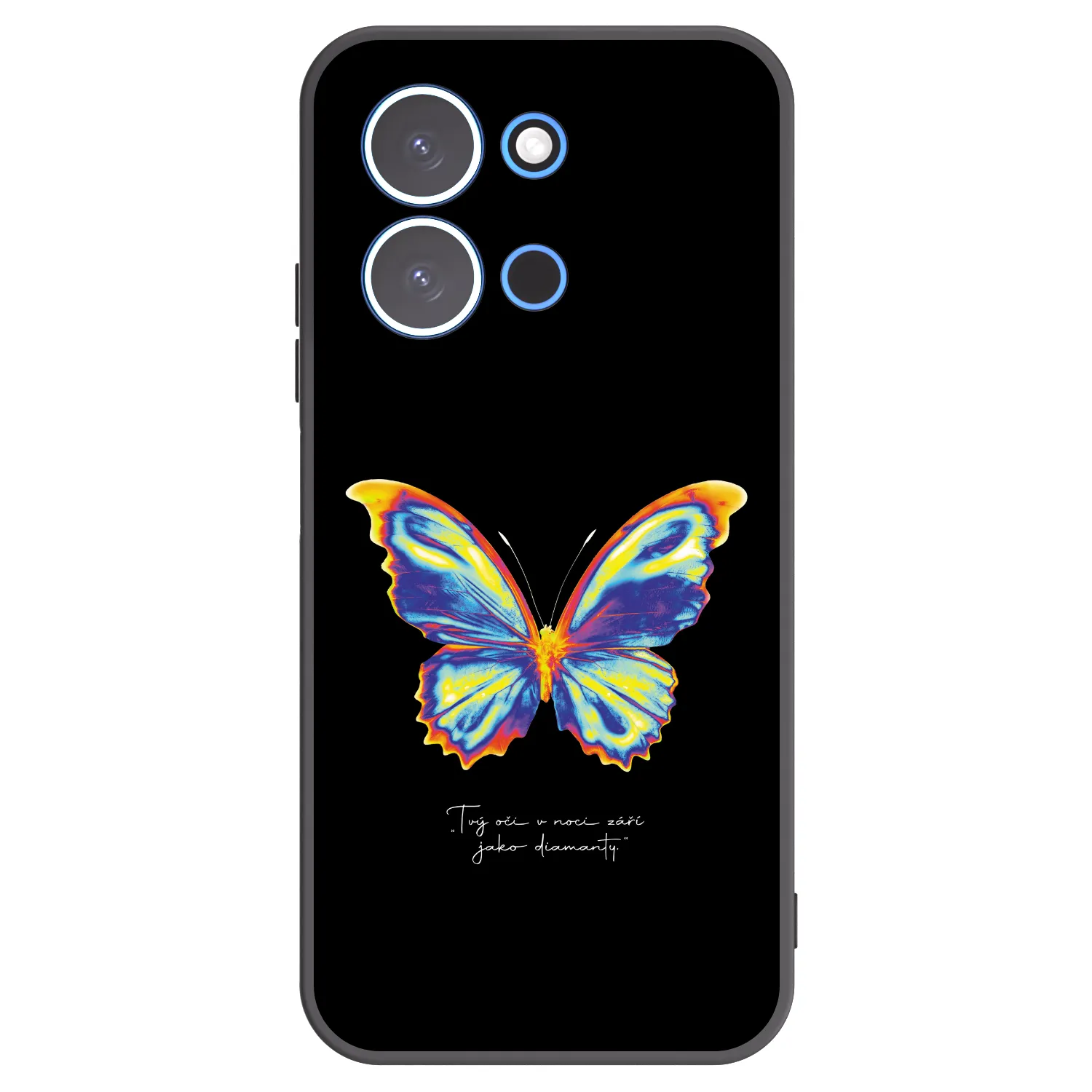 Picasee silikonski črni ovitek za Xiaomi Redmi 15C 4G - Diamanty Black