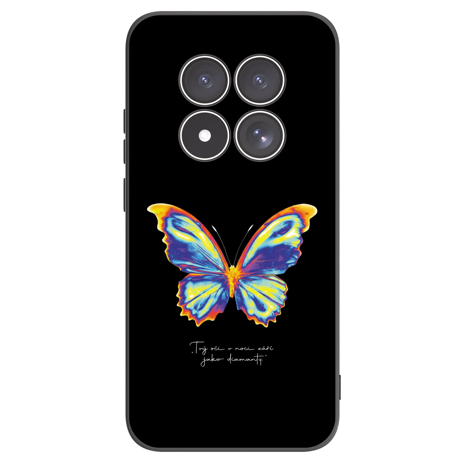 Picasee silikonski črni ovitek za Xiaomi Redmi Note 15 Pro 4G - Diamanty Black