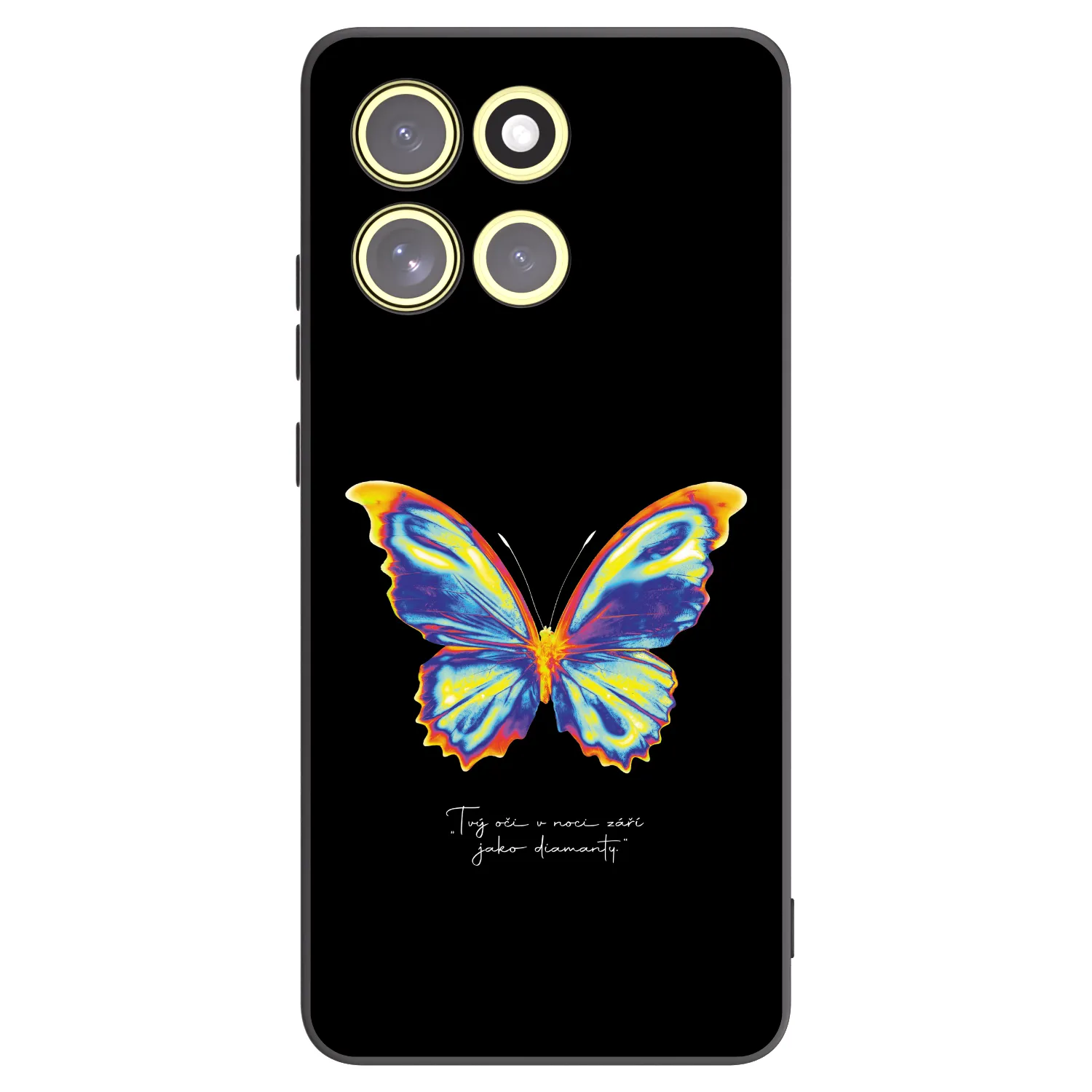 Picasee silikonski črni ovitek za Motorola Moto G86 Power 5G - Diamanty Black