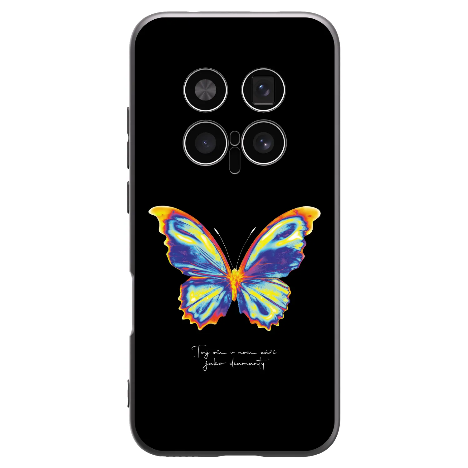 Picasee silikonski črni ovitek za Honor Magic8 Pro 5G - Diamanty Black