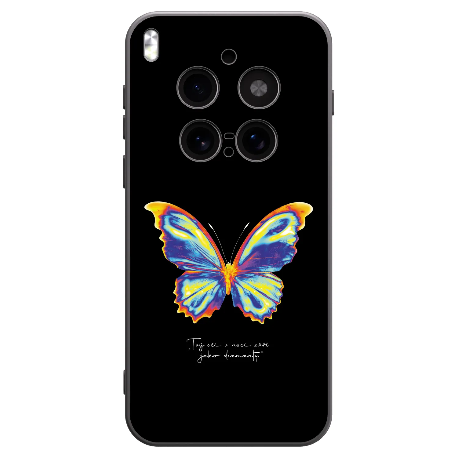 Picasee silikonski črni ovitek za Vivo X300 Pro - Diamanty Black