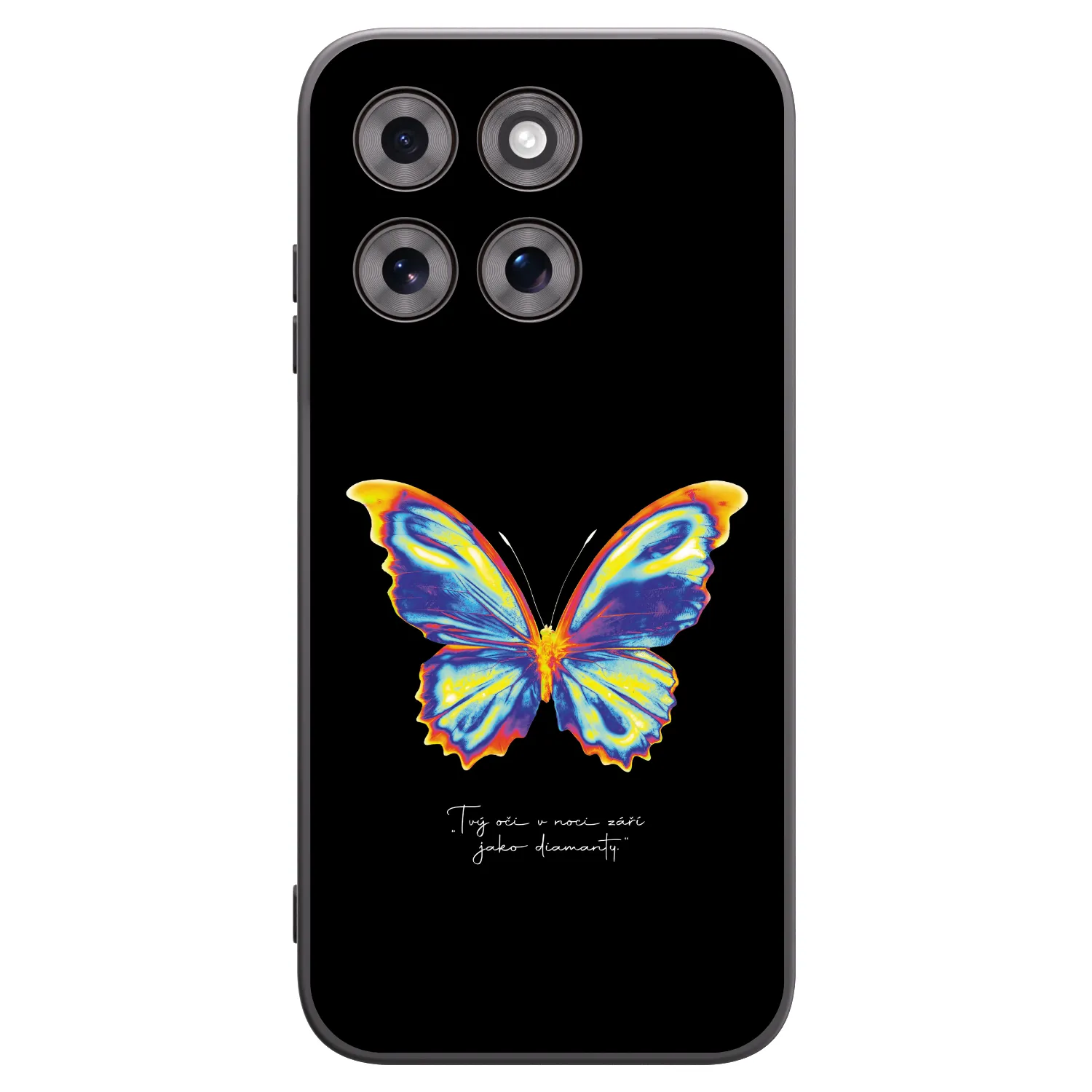 Picasee silikonski črni ovitek za Motorola Moto G77 - Diamanty Black