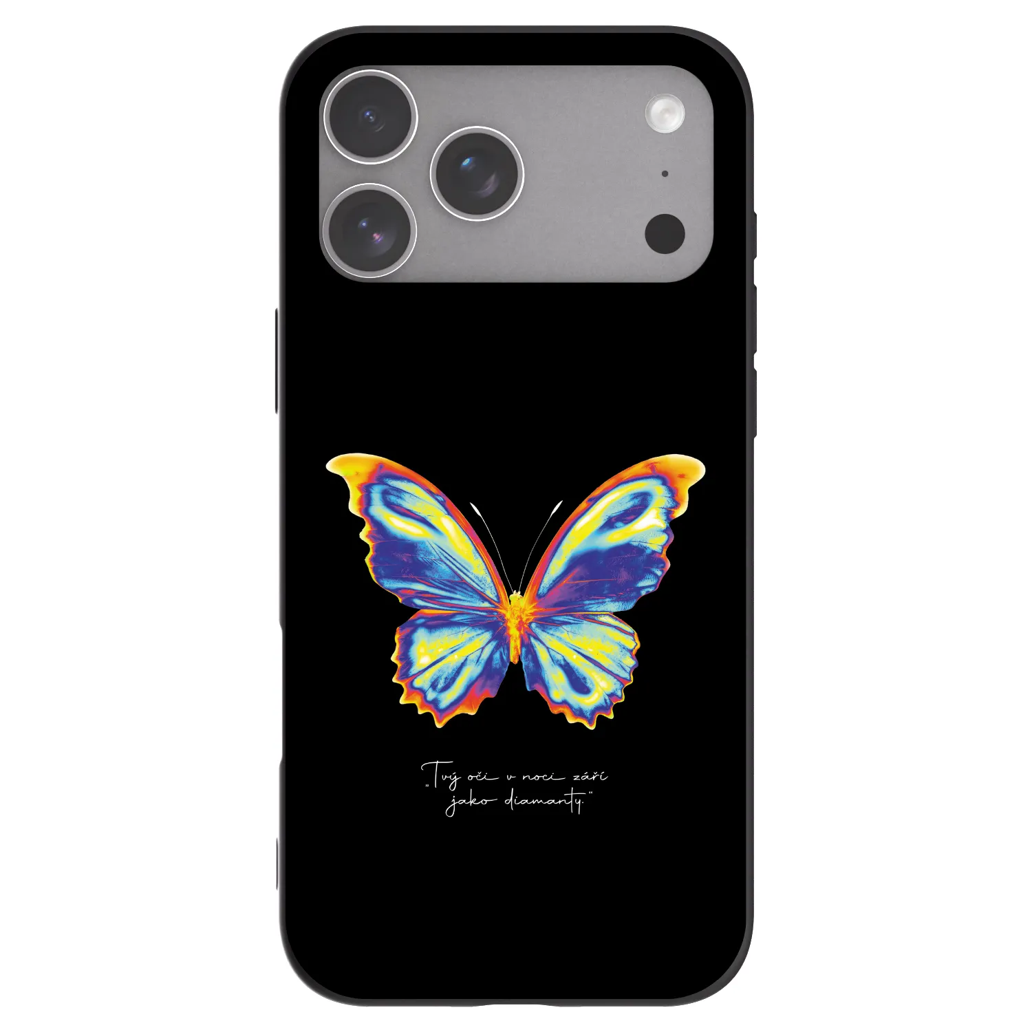 Picasee silikonski črni ovitek za Apple iPhone 18 Pro Max - Diamanty Black