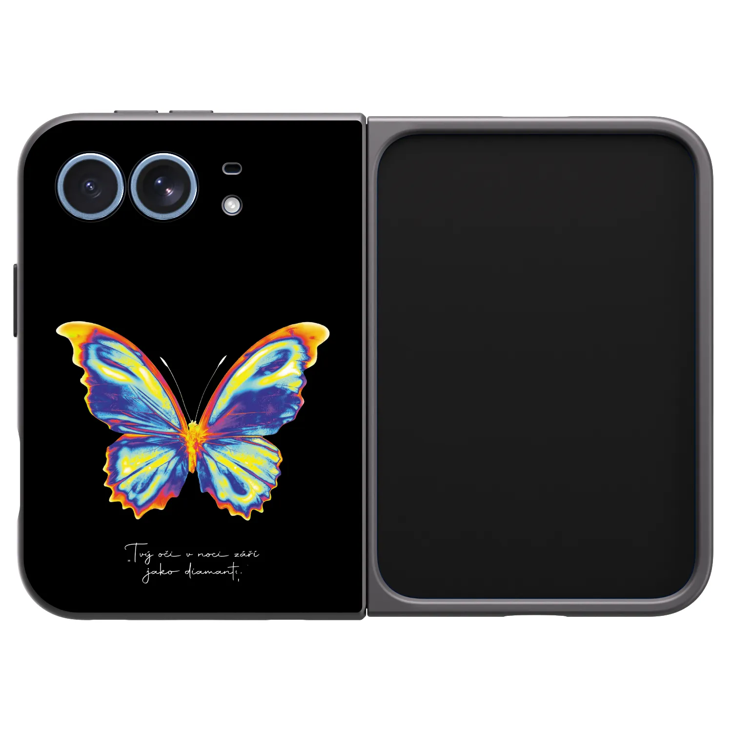 Picasee silikonski črni ovitek za Apple iPhone Duo - Diamanty Black