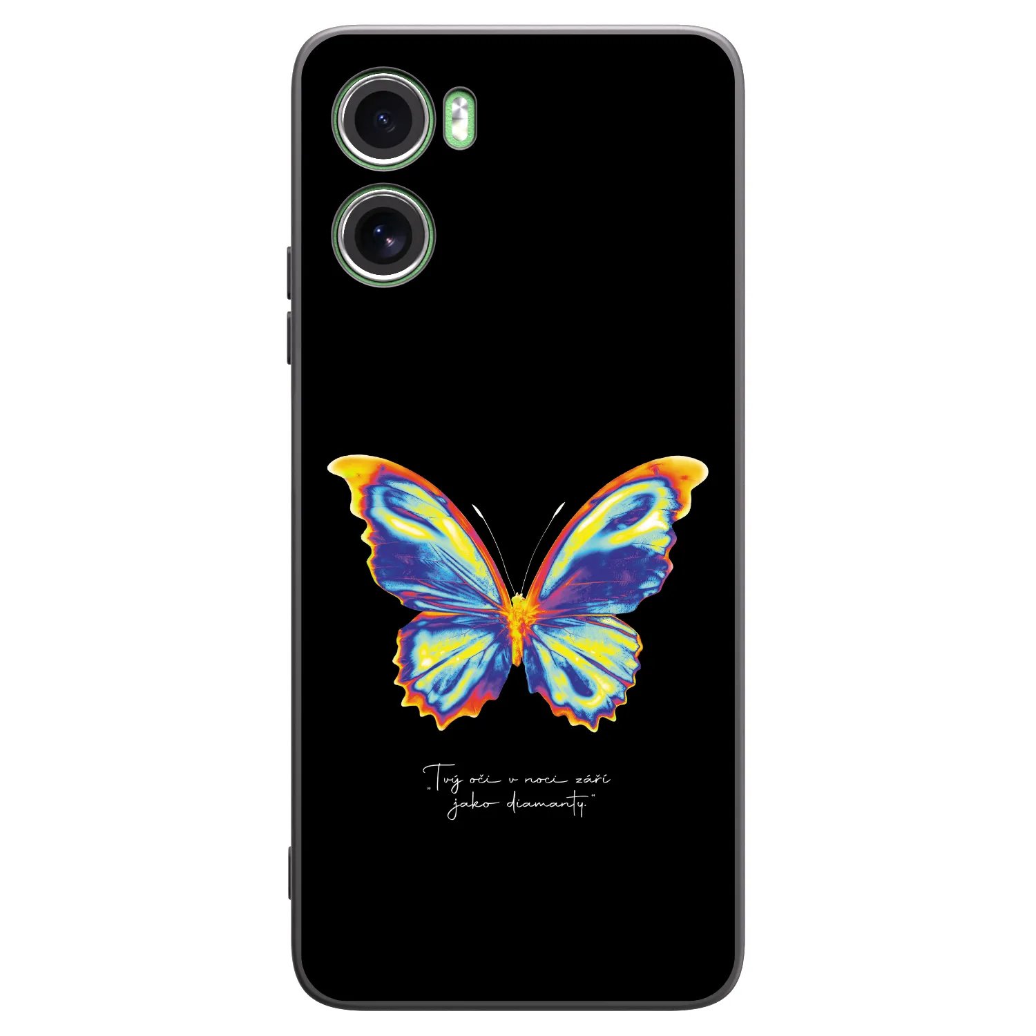Picasee silikonski črni ovitek za Motorola Moto G06 - Diamanty Black