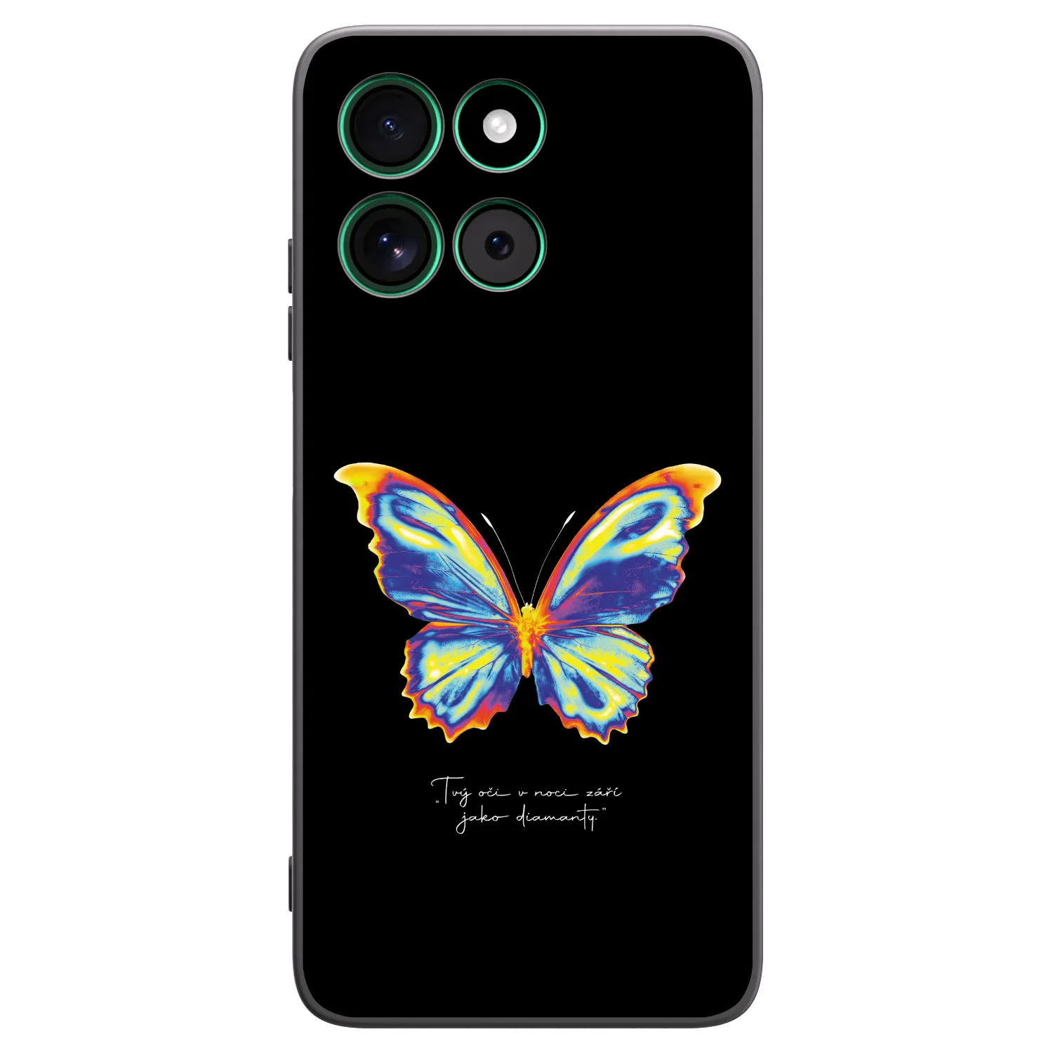 Picasee silikonski črni ovitek za Motorola Moto G57 Power - Diamanty Black