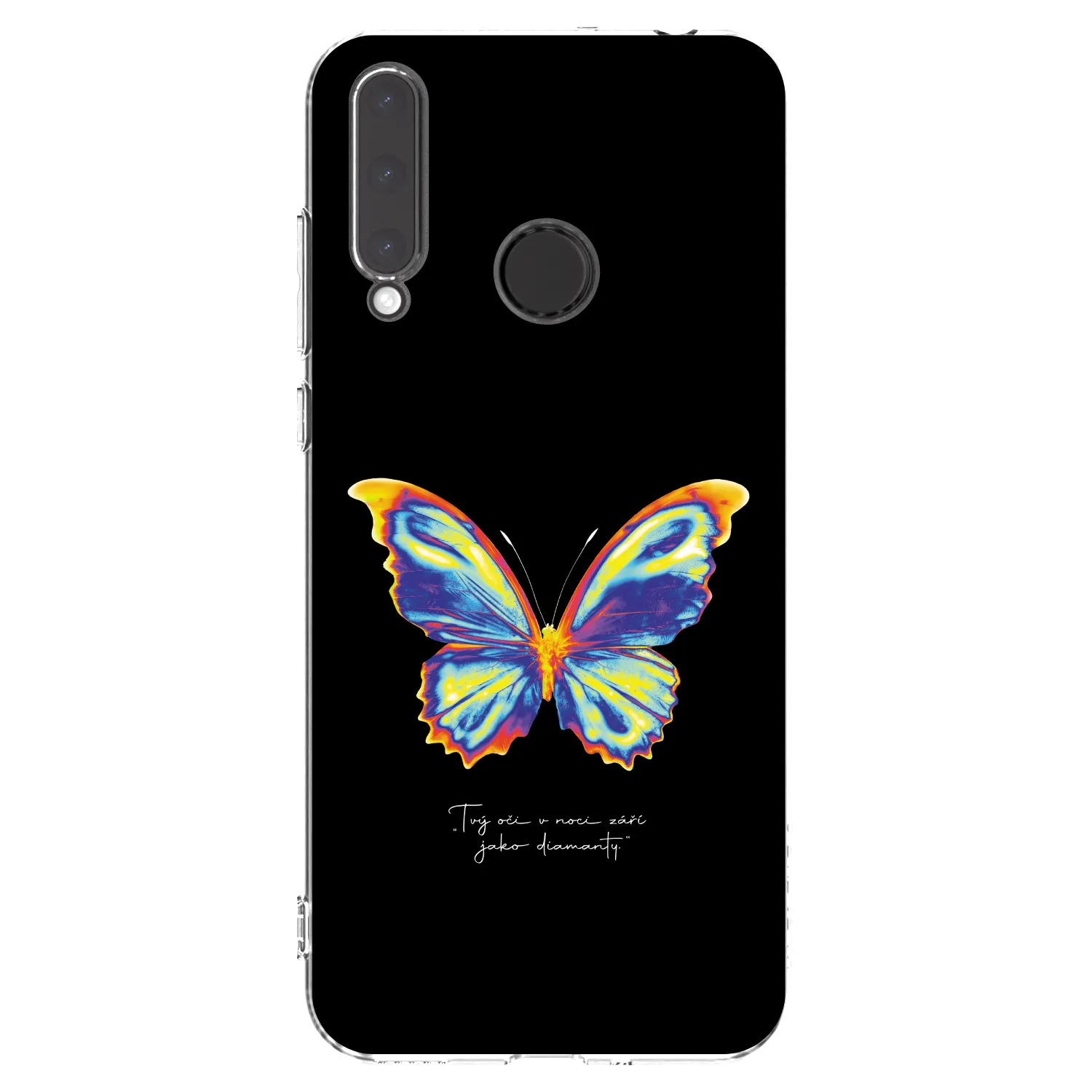 Picasee silikonski prozorni ovitek za Honor 20 Lite - Diamanty Black