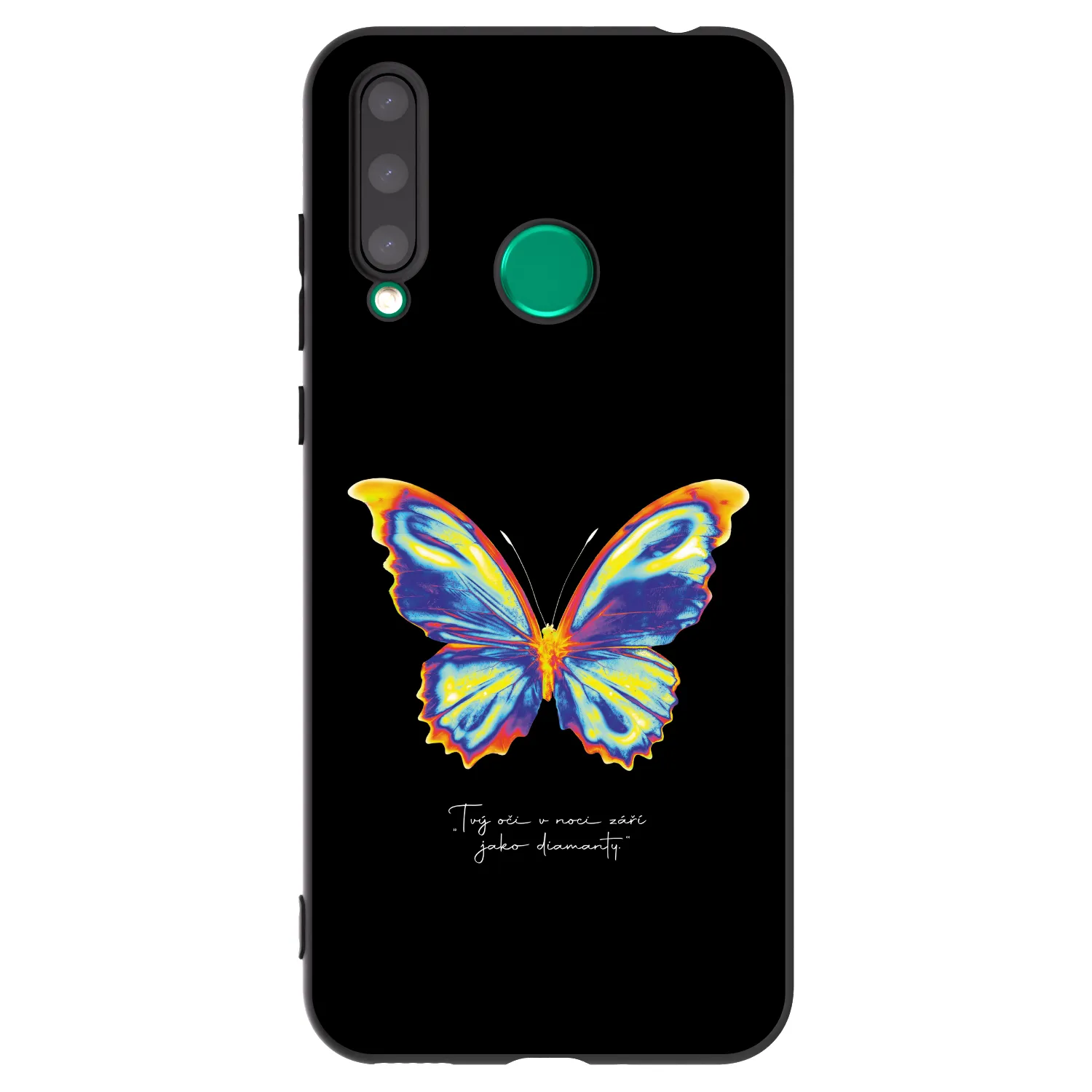 Picasee silikonski črni ovitek za Honor 20 Lite - Diamanty Black