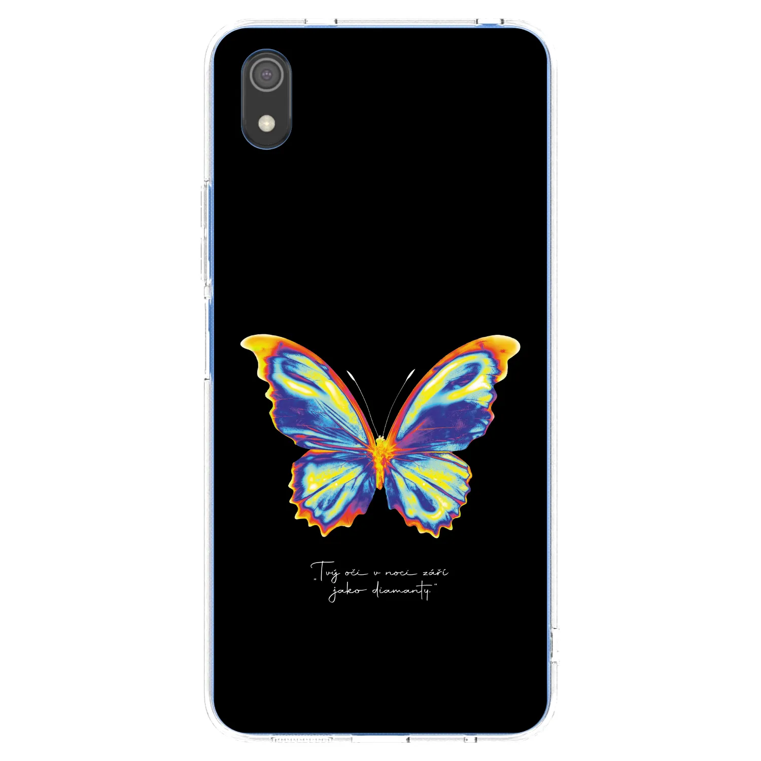 Picasee silikonski prozorni ovitek za Xiaomi Redmi 7A - Diamanty Black