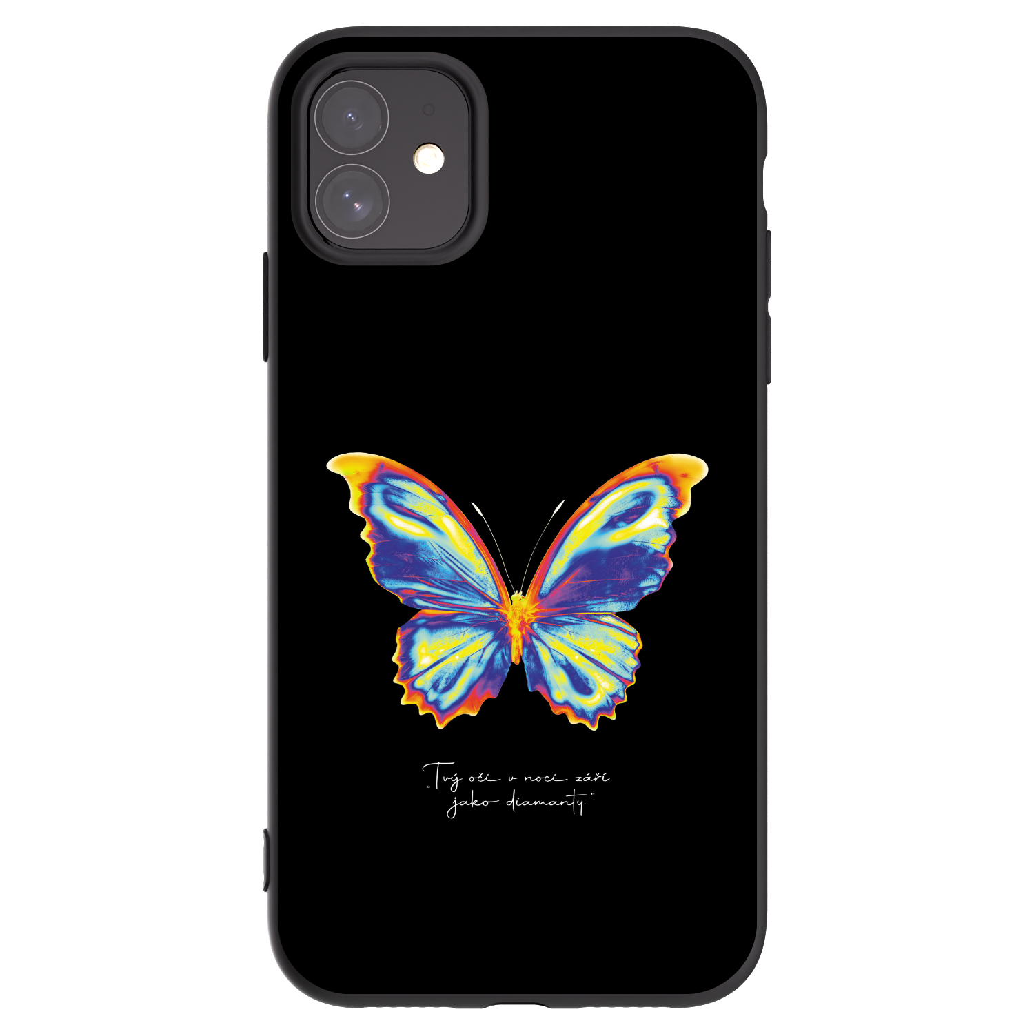 Picasee silikonski črni ovitek za Apple iPhone 11 - Diamanty Black