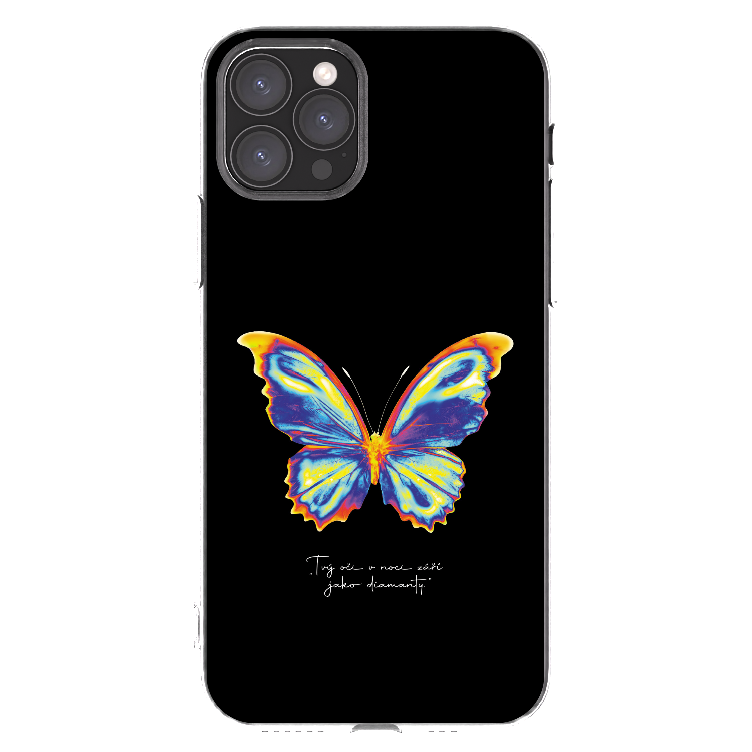 Picasee silikonski prozorni ovitek za Apple iPhone 11 Pro - Diamanty Black