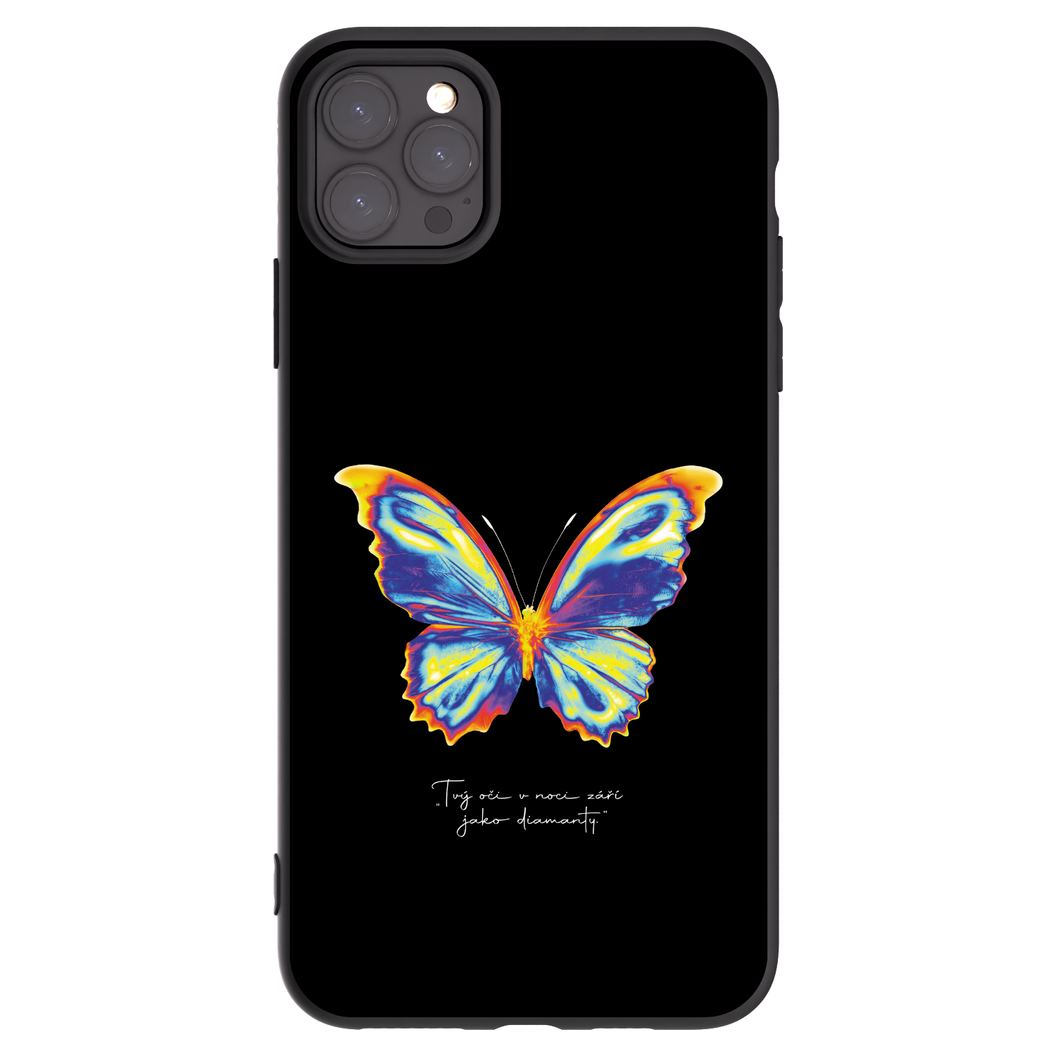 Picasee silikonski črni ovitek za Apple iPhone 11 Pro Max - Diamanty Black