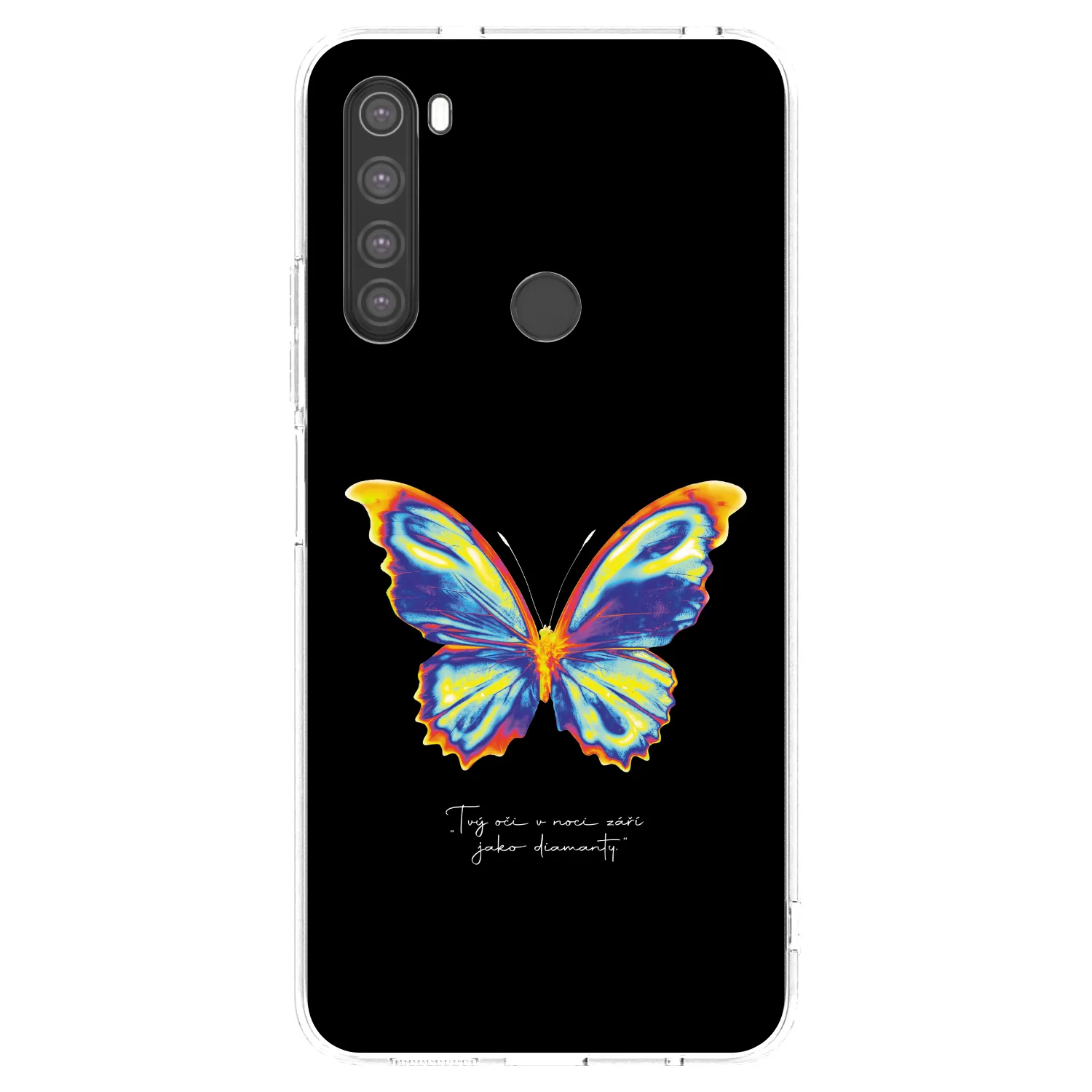 Picasee silikonski prozorni ovitek za Xiaomi Redmi Note 8 - Diamanty Black