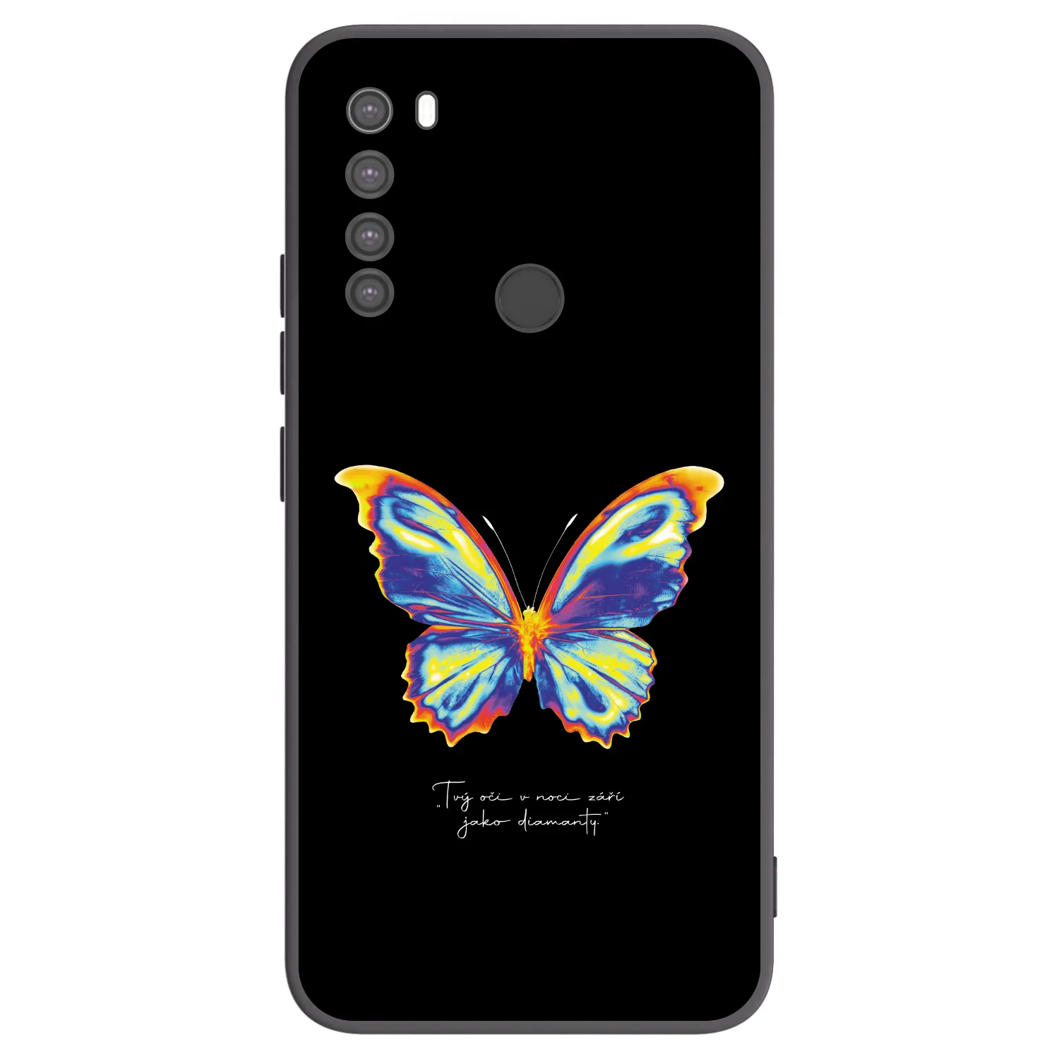 Picasee silikonski črni ovitek za Xiaomi Redmi Note 8 - Diamanty Black