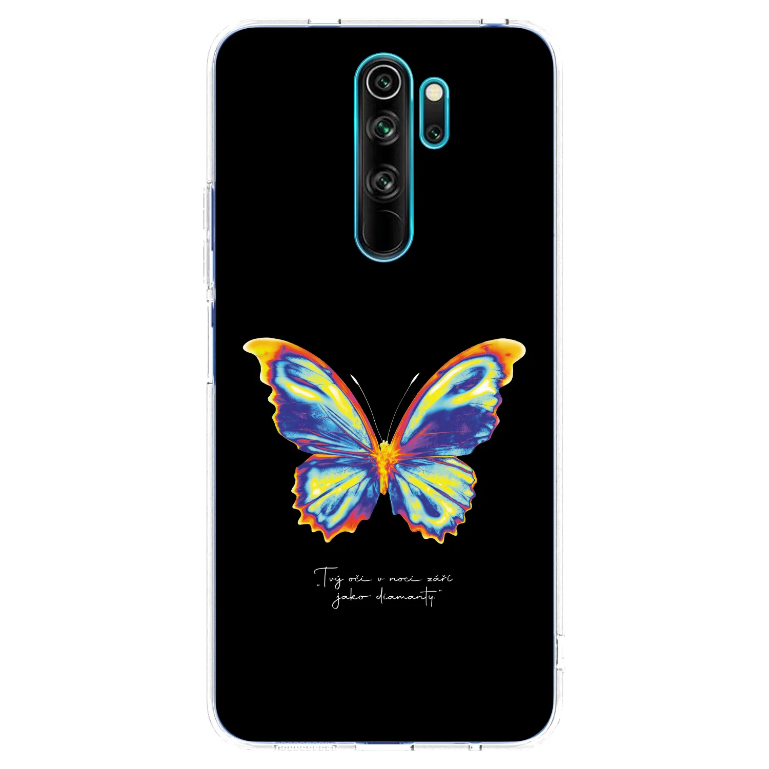 Picasee silikonski prozorni ovitek za Xiaomi Redmi Note 8 Pro - Diamanty Black