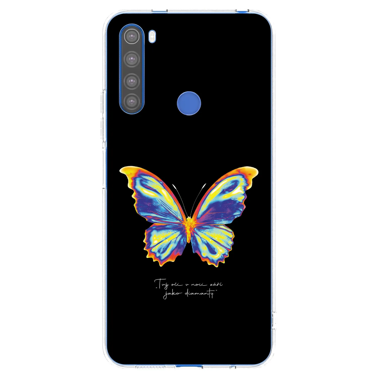 Picasee silikonski prozorni ovitek za Xiaomi Redmi Note 8T - Diamanty Black