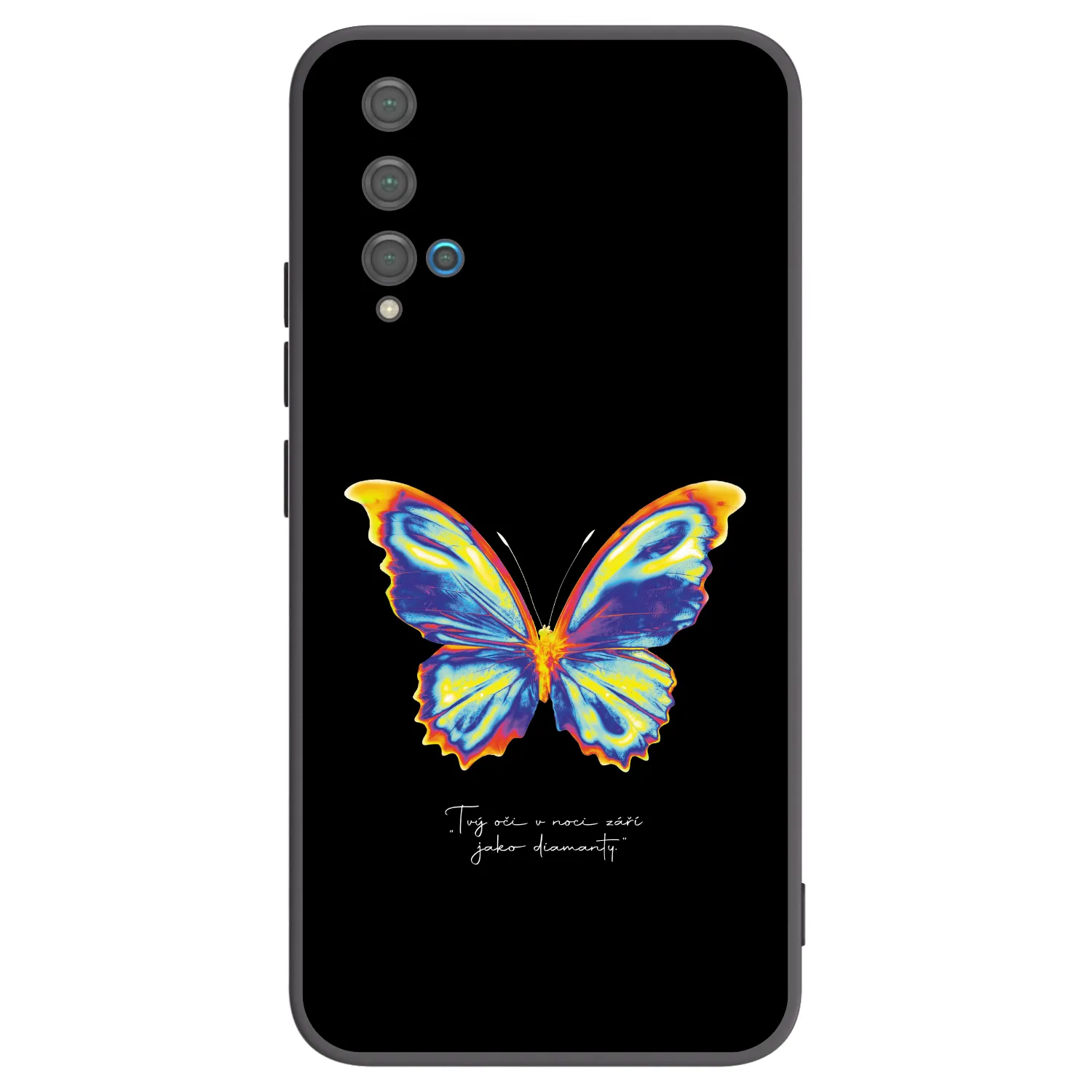 Picasee silikonski črni ovitek za Huawei Nova 5T - Diamanty Black