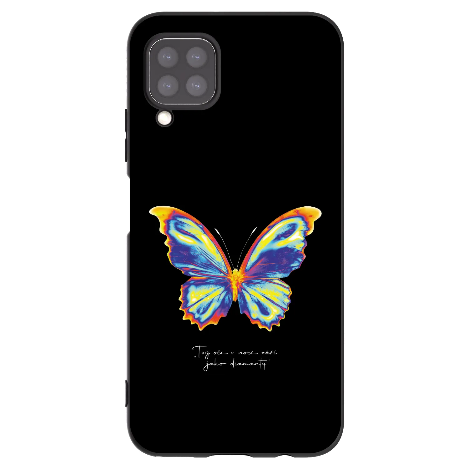 Picasee silikonski črni ovitek za Huawei P40 Lite - Diamanty Black
