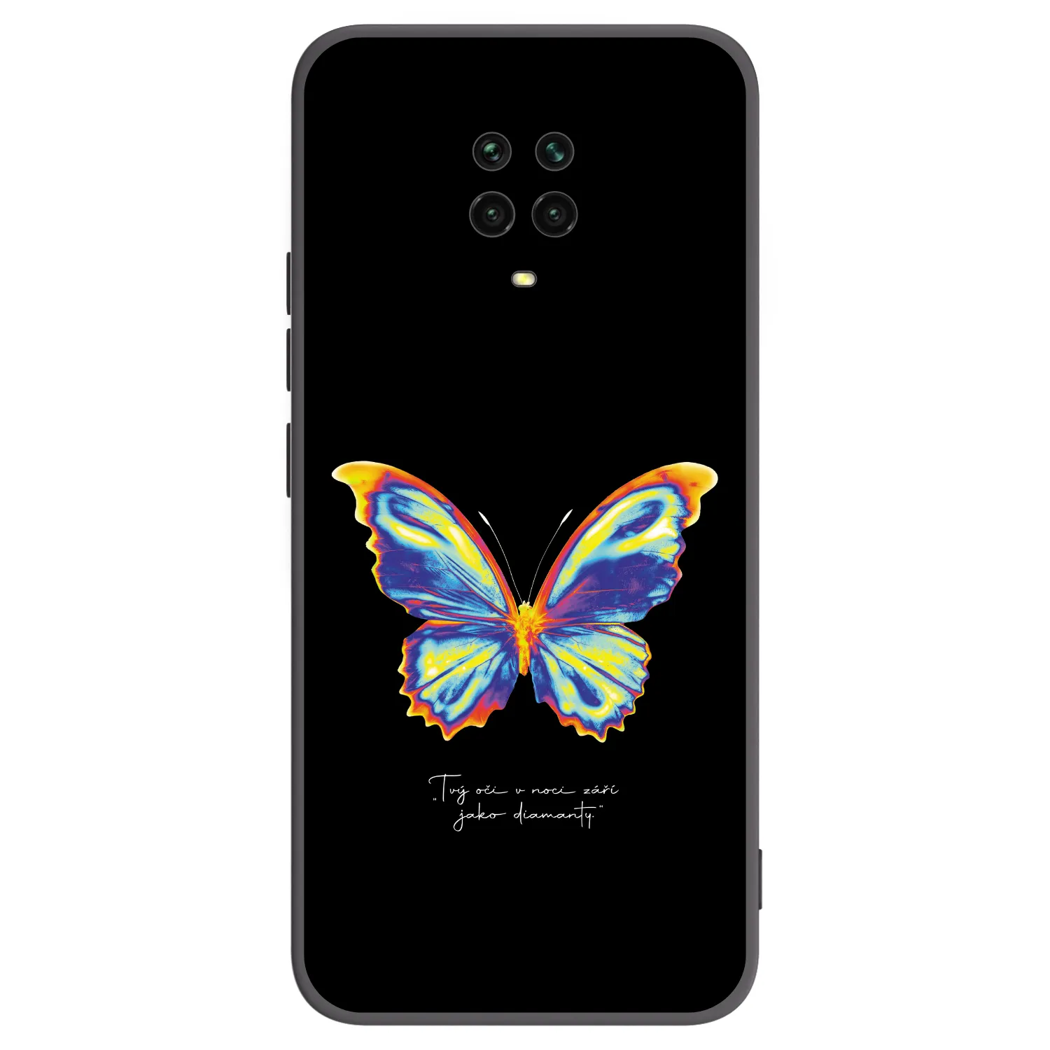 Picasee silikonski črni ovitek za Xiaomi Redmi Note 9S - Diamanty Black