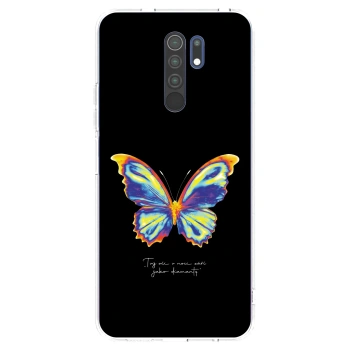 Picasee silikonski prozorni ovitek za Xiaomi Redmi 9 - Diamanty Black