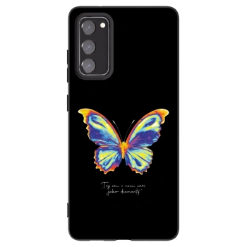 Picasee silikonski črni ovitek za Samsung Galaxy S20 FE - Diamanty Black