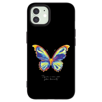 Picasee silikonski črni ovitek za Apple iPhone 12 - Diamanty Black