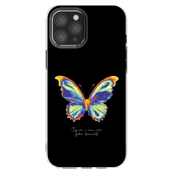 Picasee silikonski prozorni ovitek za Apple iPhone 12 Pro Max - Diamanty Black